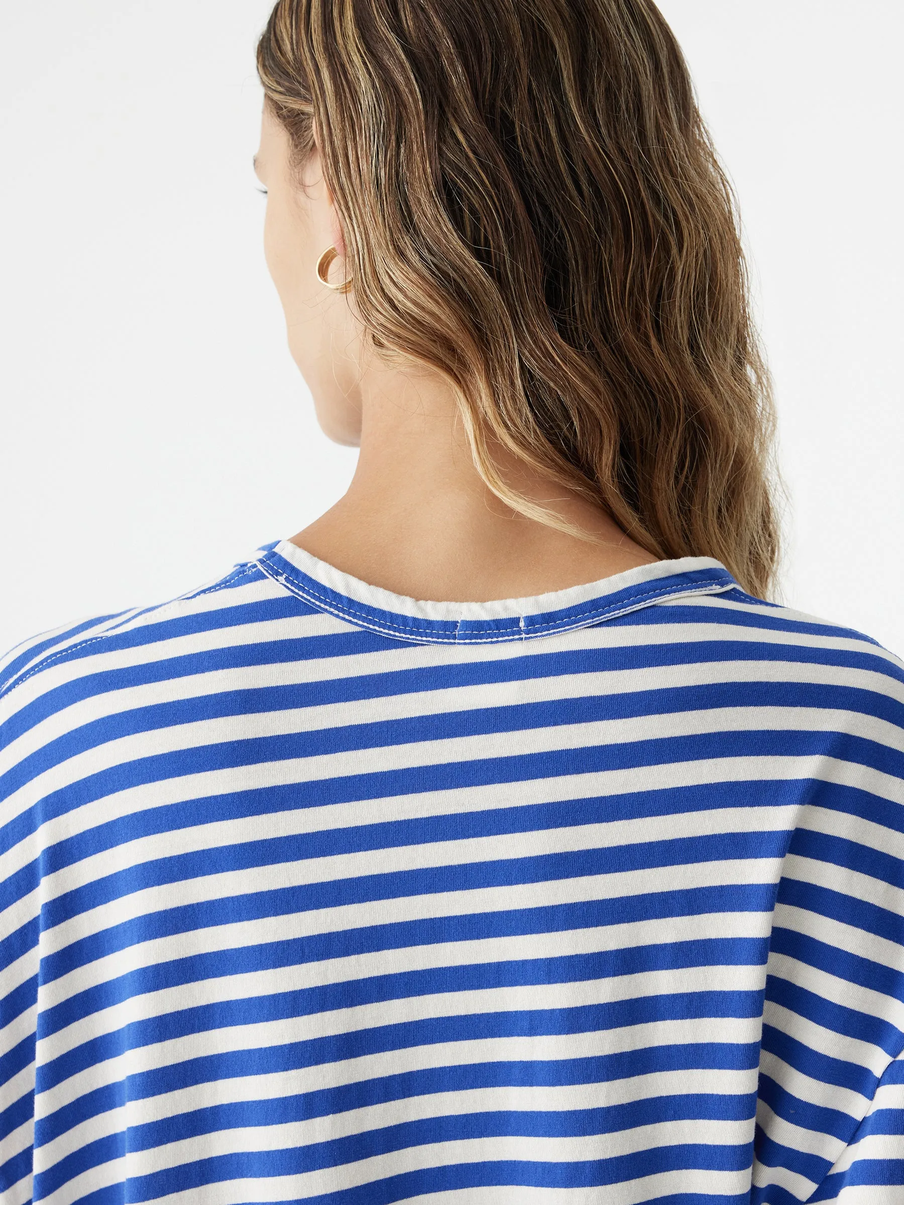 Stripe Twist Detail Mini Dress sold by Bassike product image thumbnail 4