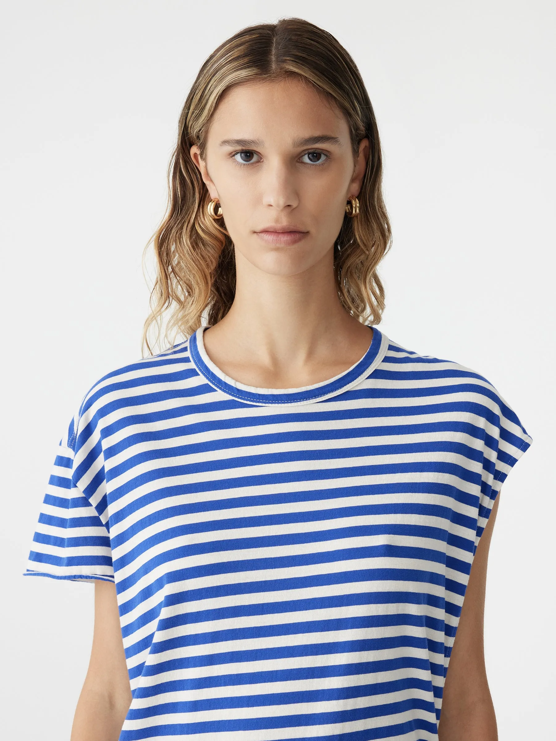 Stripe Twist Detail Mini Dress sold by Bassike product image thumbnail 3