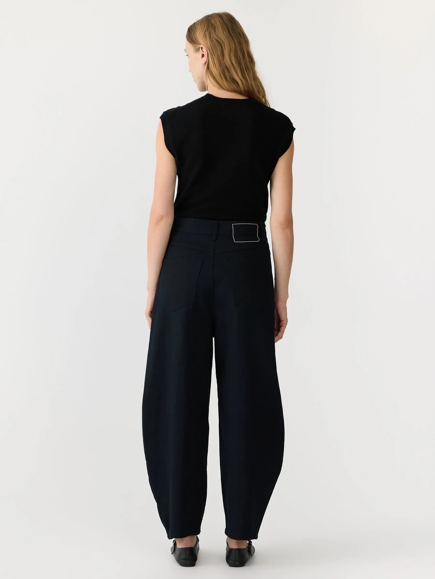 Cotton Twill Barrel Leg Pant sold by Bassike product image thumbnail 5