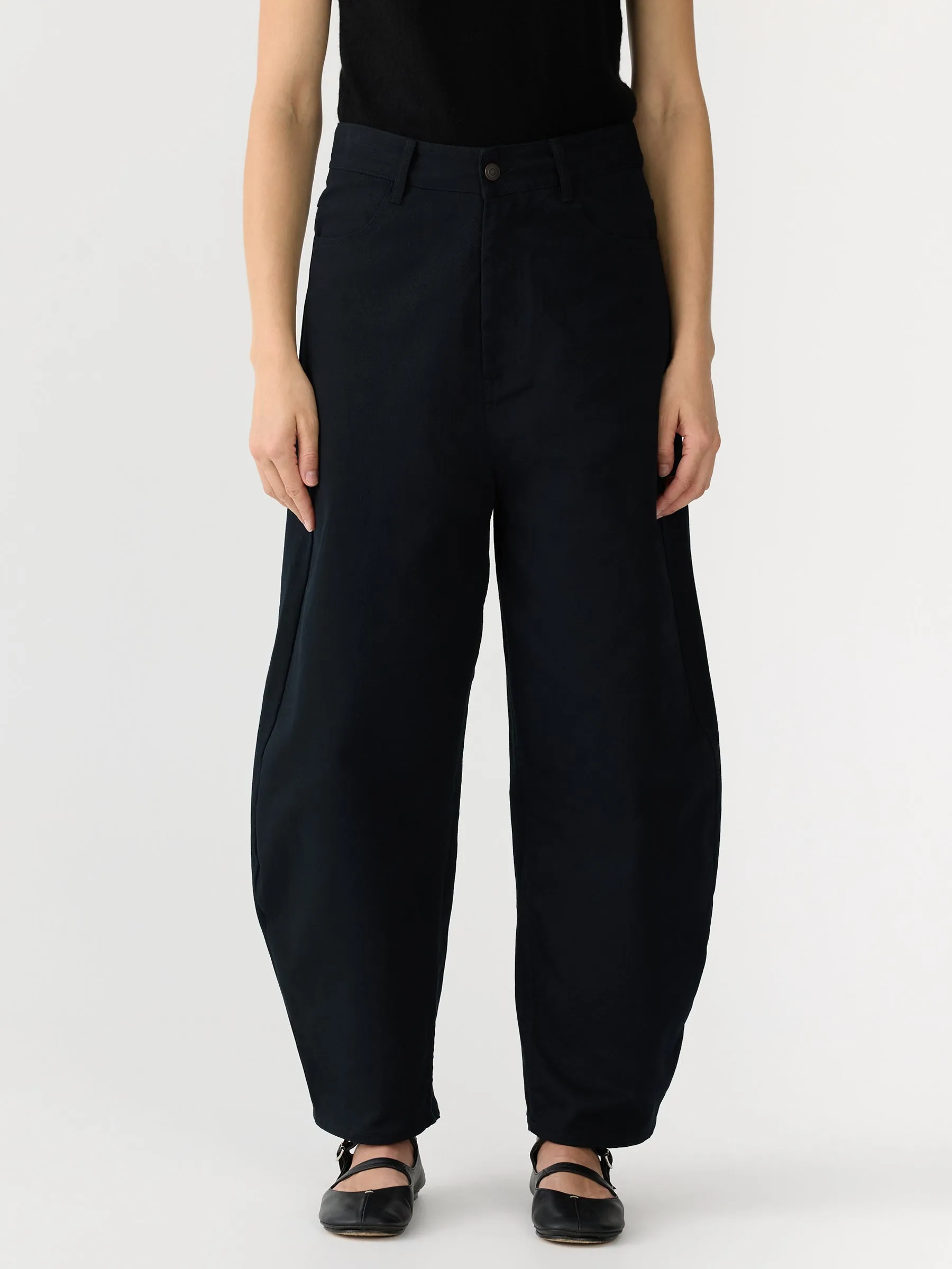 Cotton Twill Barrel Leg Pant sold by Bassike product image thumbnail 2