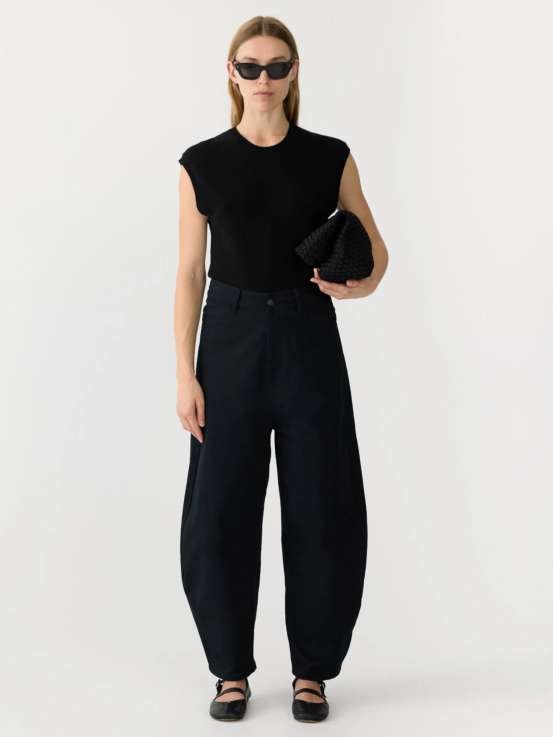 Cotton Twill Barrel Leg Pant sold by Bassike