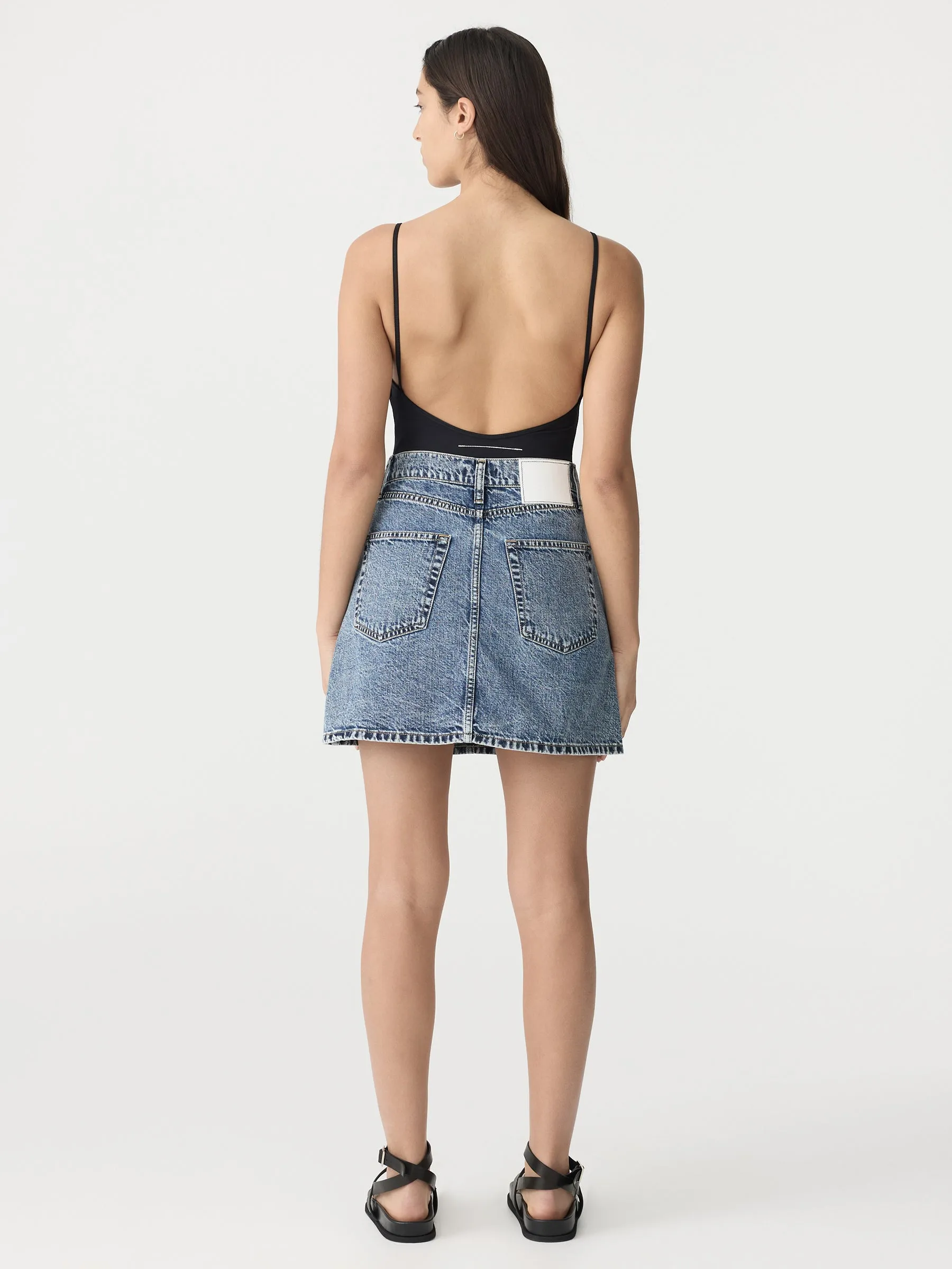 Denim Mini Skirt sold by Bassike product image thumbnail 5