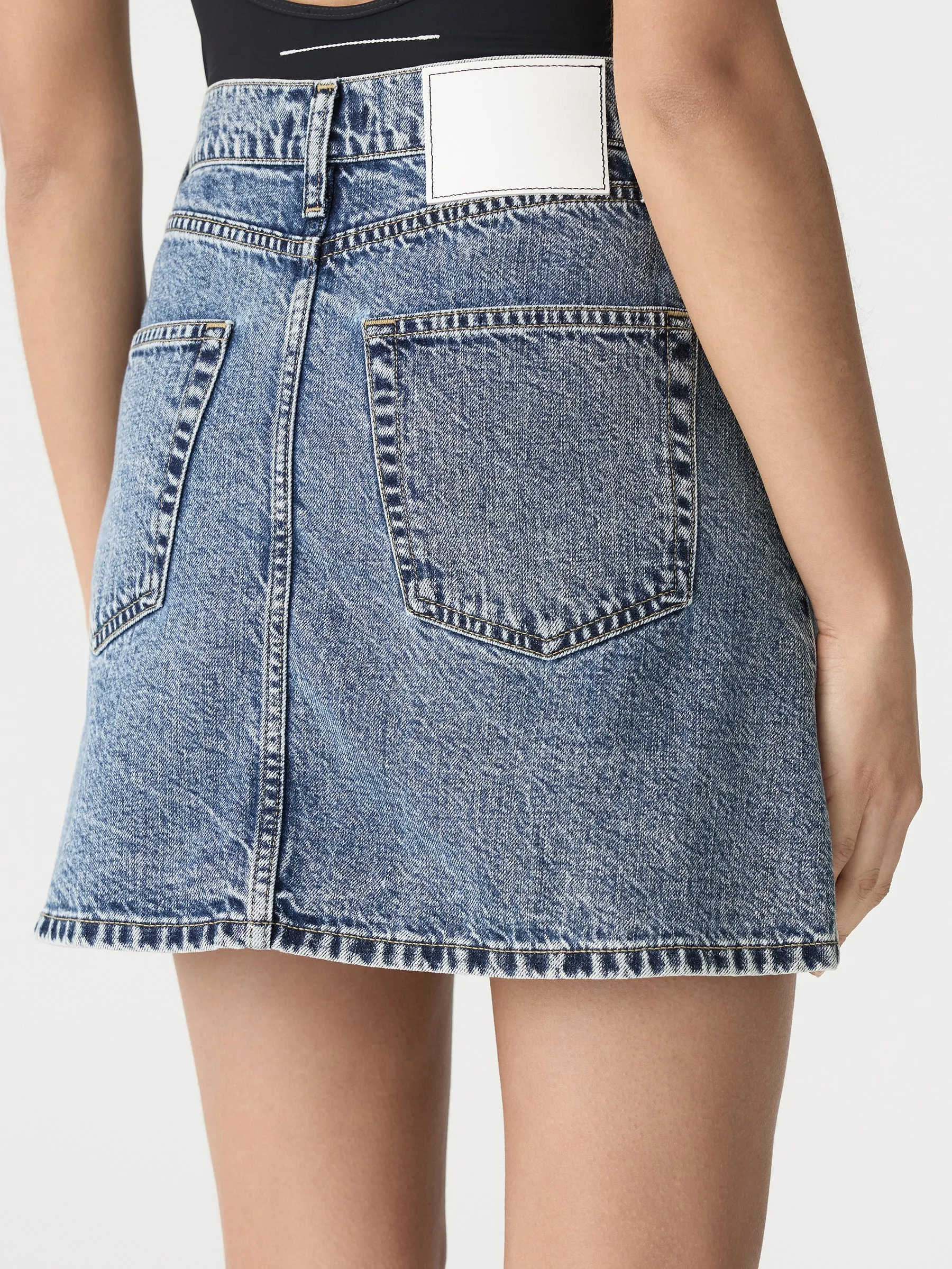 Denim Mini Skirt sold by Bassike product image thumbnail 4