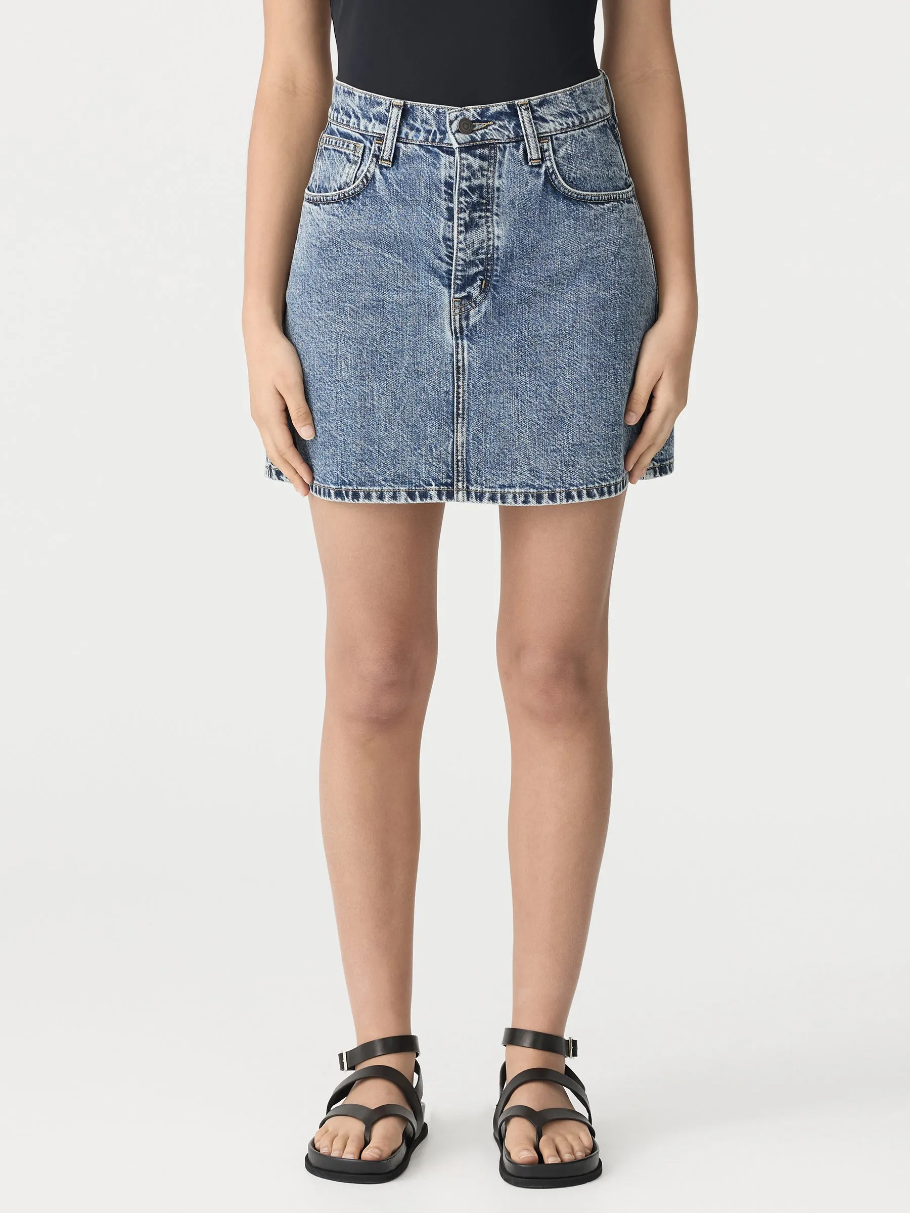 Denim Mini Skirt sold by Bassike product image thumbnail 2