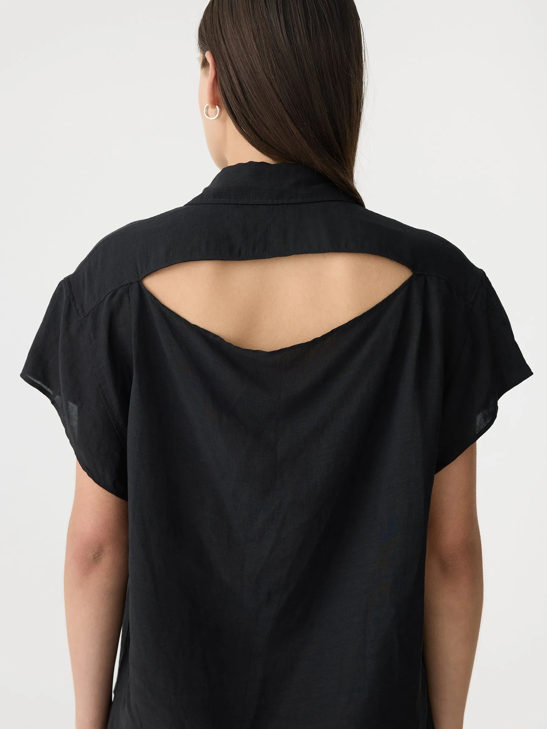 Slouch Cut Out Shirt sold by Bassike product image thumbnail 4