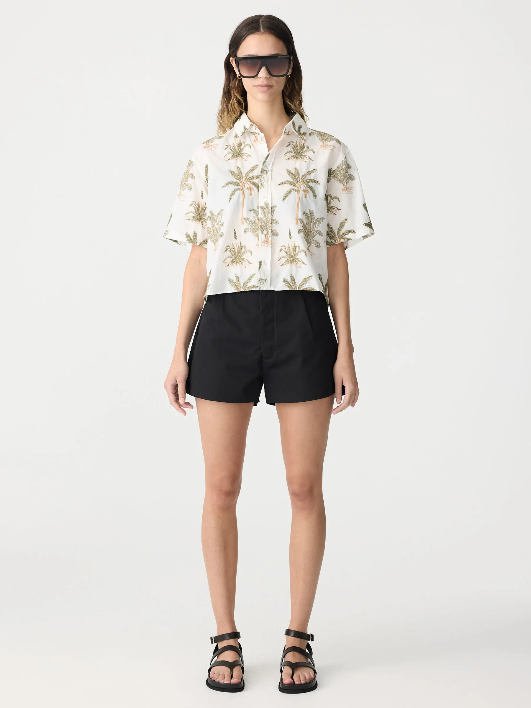 Cropped Palm Tree Shirt sold by Bassike