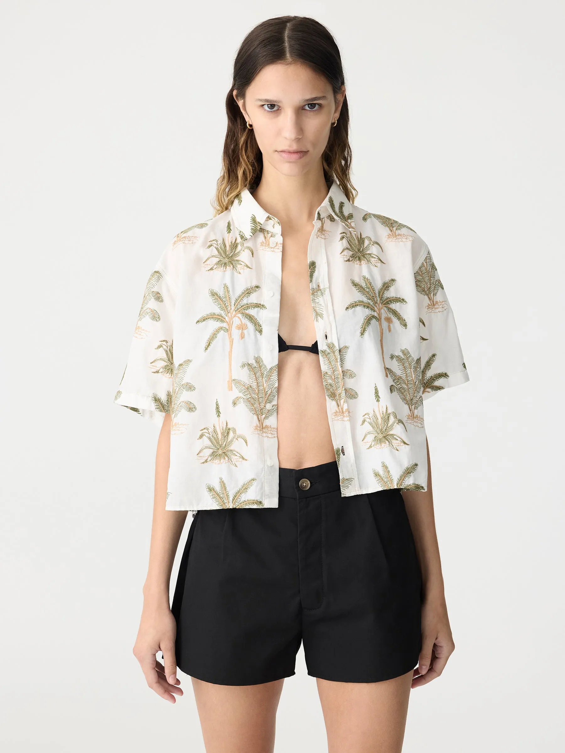 Cropped Palm Tree Shirt sold by Bassike product image thumbnail 2