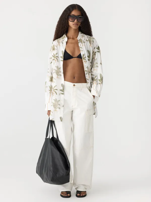 oversized palm tree shirt sold by Bassike