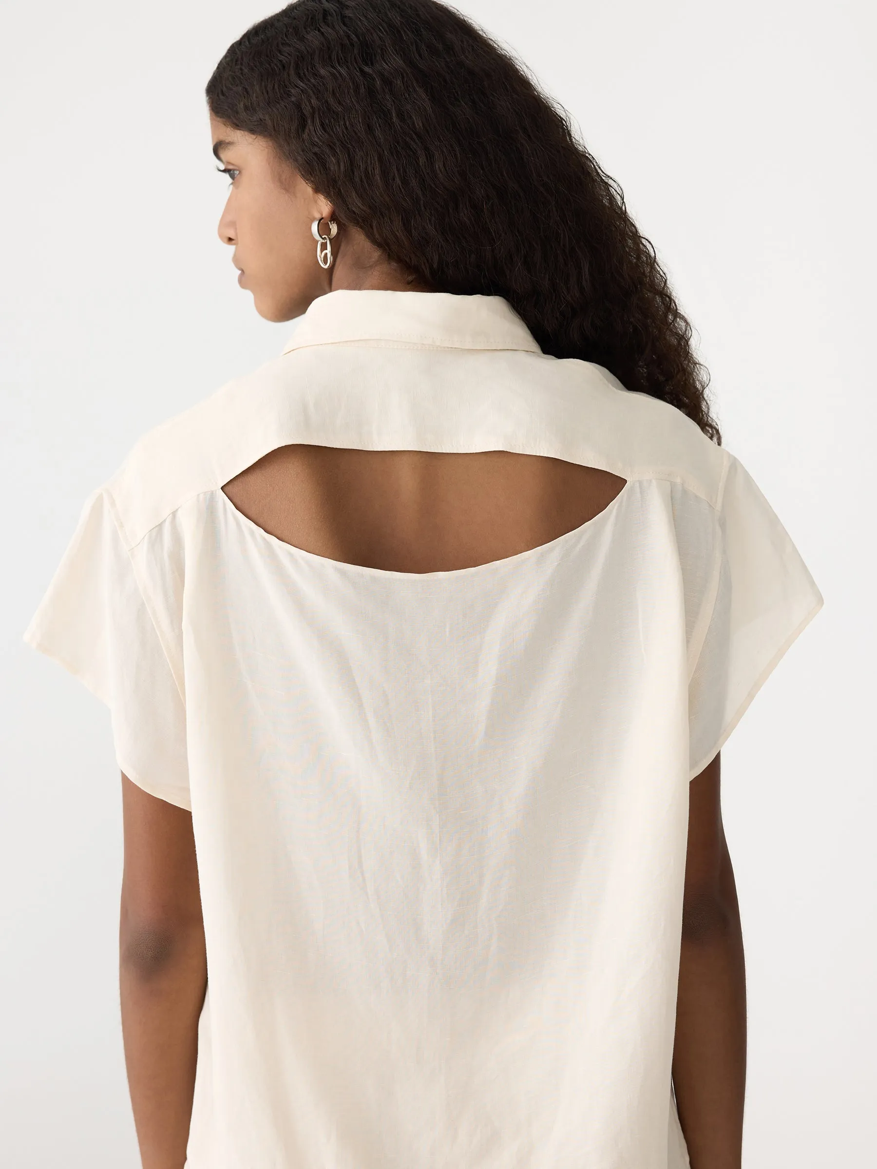 Slouch Cut Out Shirt sold by Bassike product image thumbnail 5