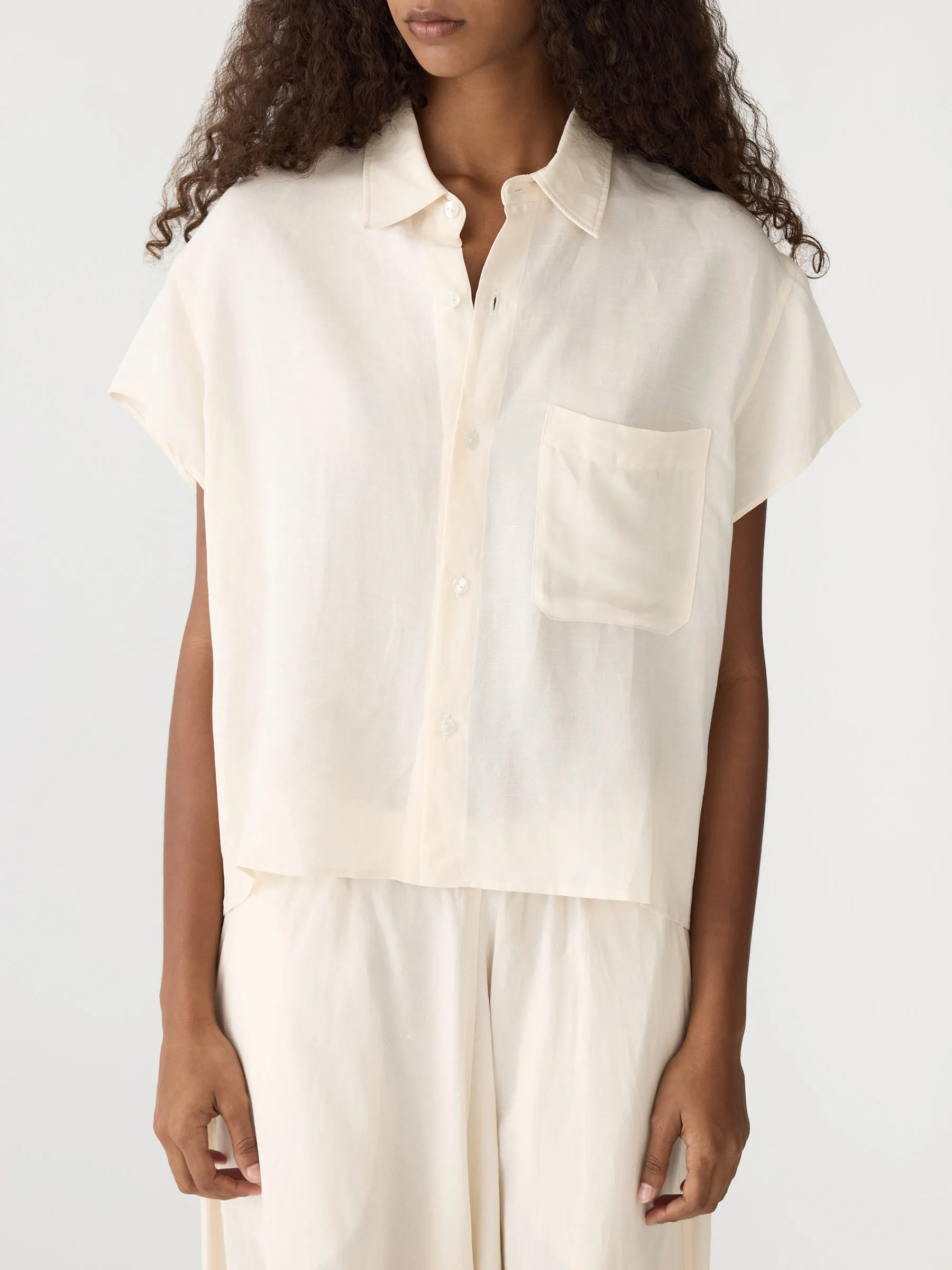 Slouch Cut Out Shirt sold by Bassike product image thumbnail 4