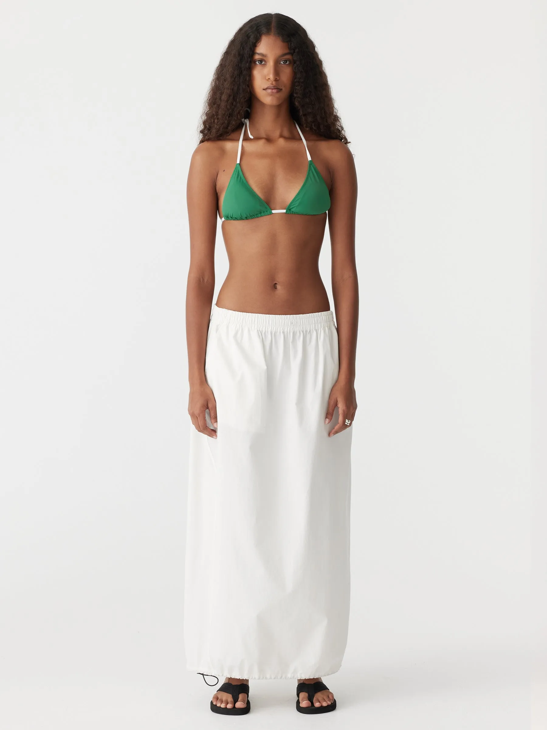 Crushed Cotton Maxi Skirt sold by Bassike