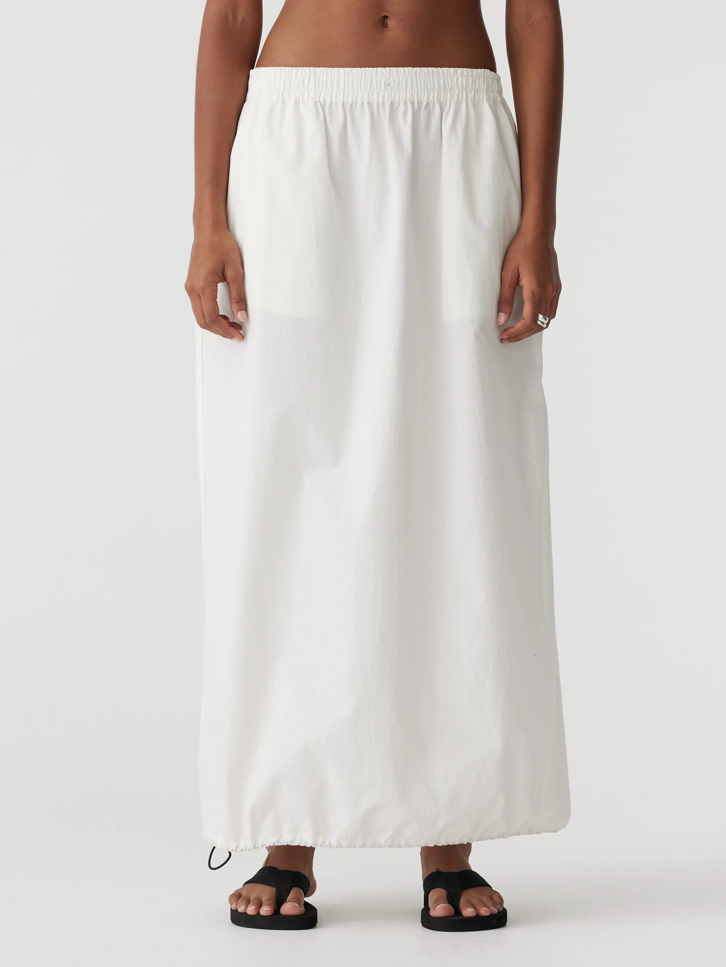 Crushed Cotton Maxi Skirt sold by Bassike product image thumbnail 2