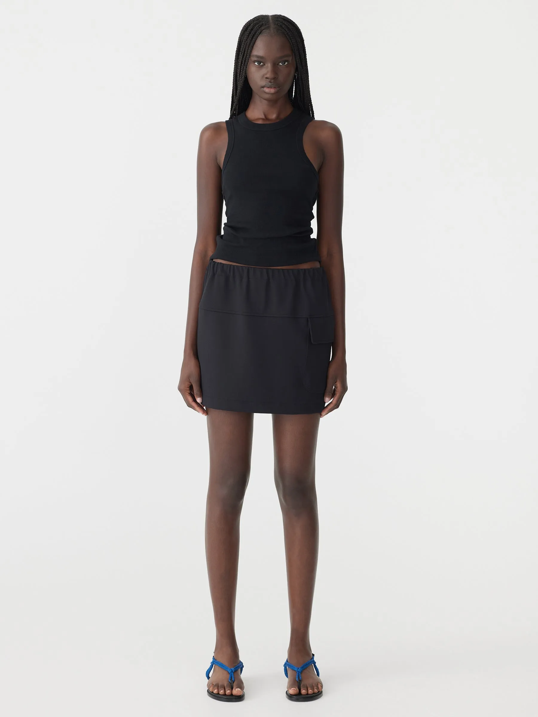 Drawstring Pocket Mini Skirt sold by Bassike