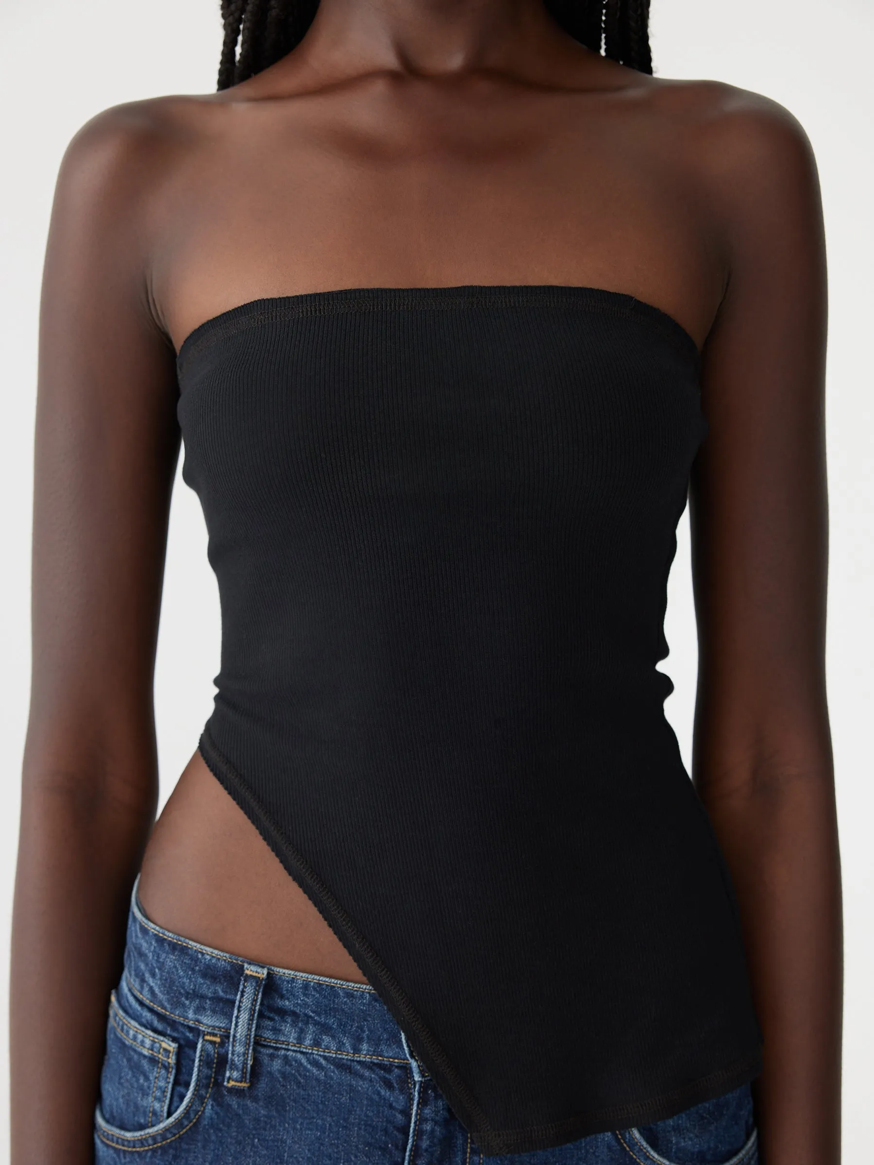 High Split Tubular Tank sold by Bassike product image thumbnail 3