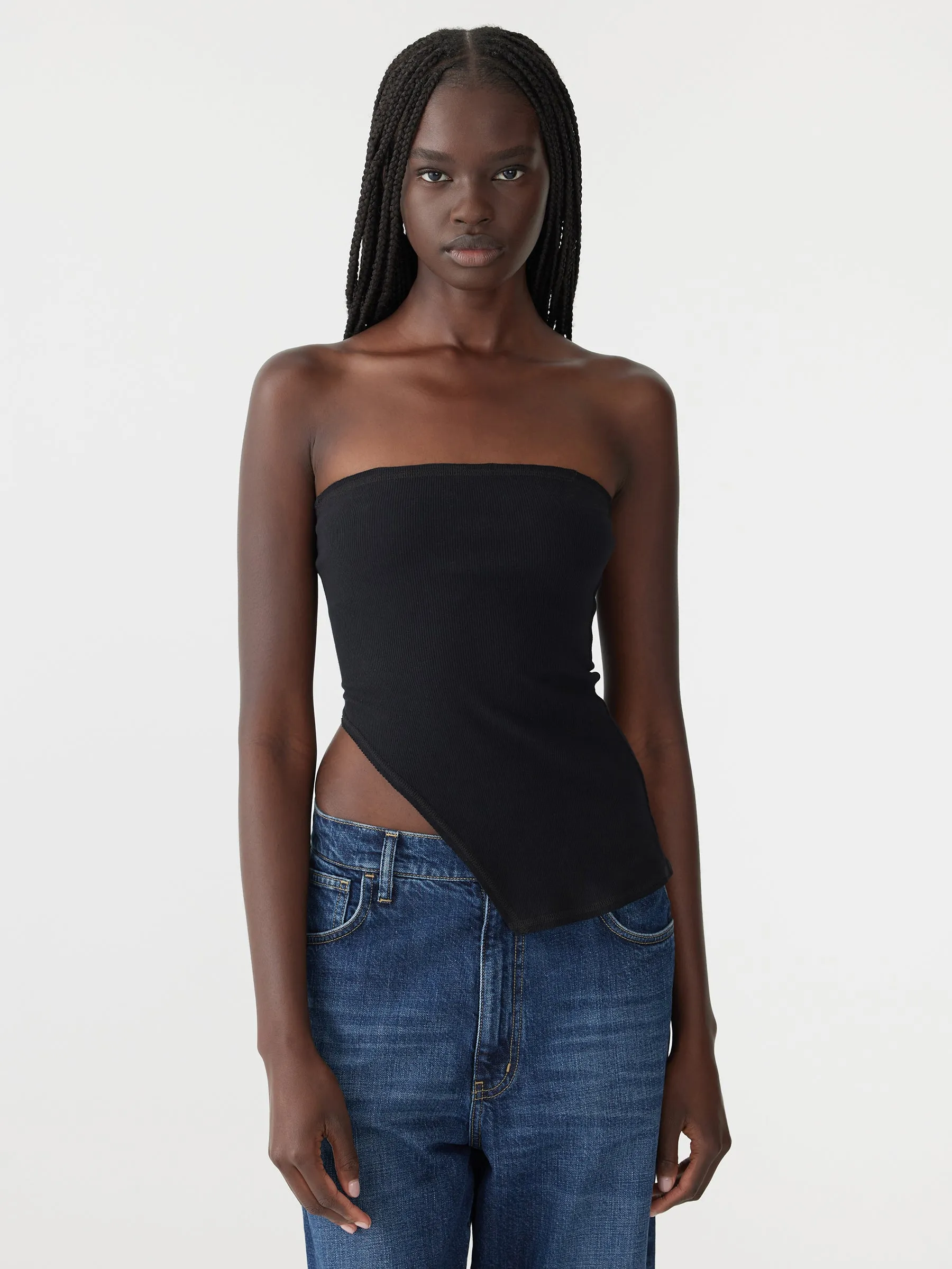 High Split Tubular Tank sold by Bassike product image thumbnail 2