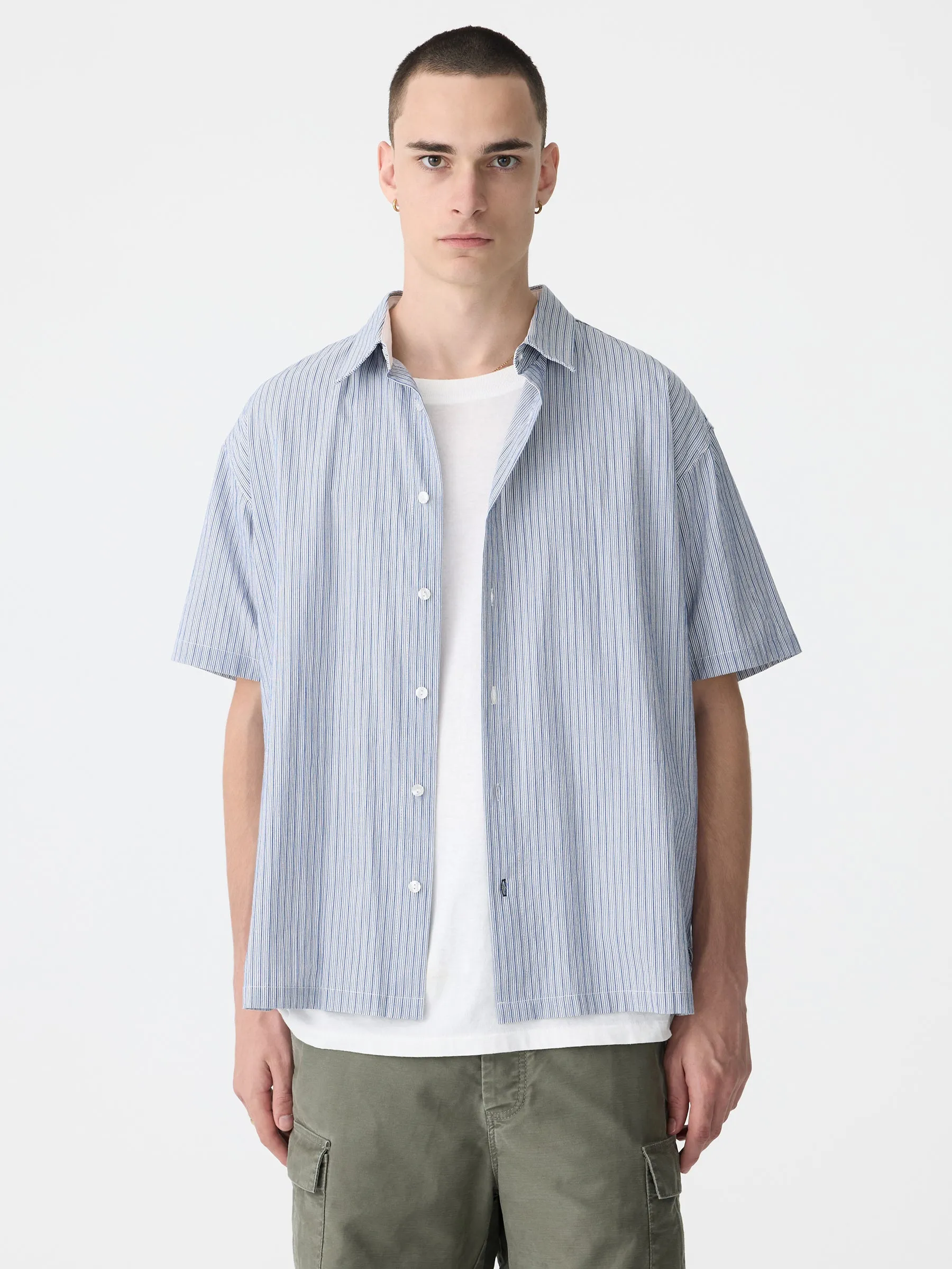 Washed Dobby Short Sleeve Shirt sold by Bassike product image thumbnail 2