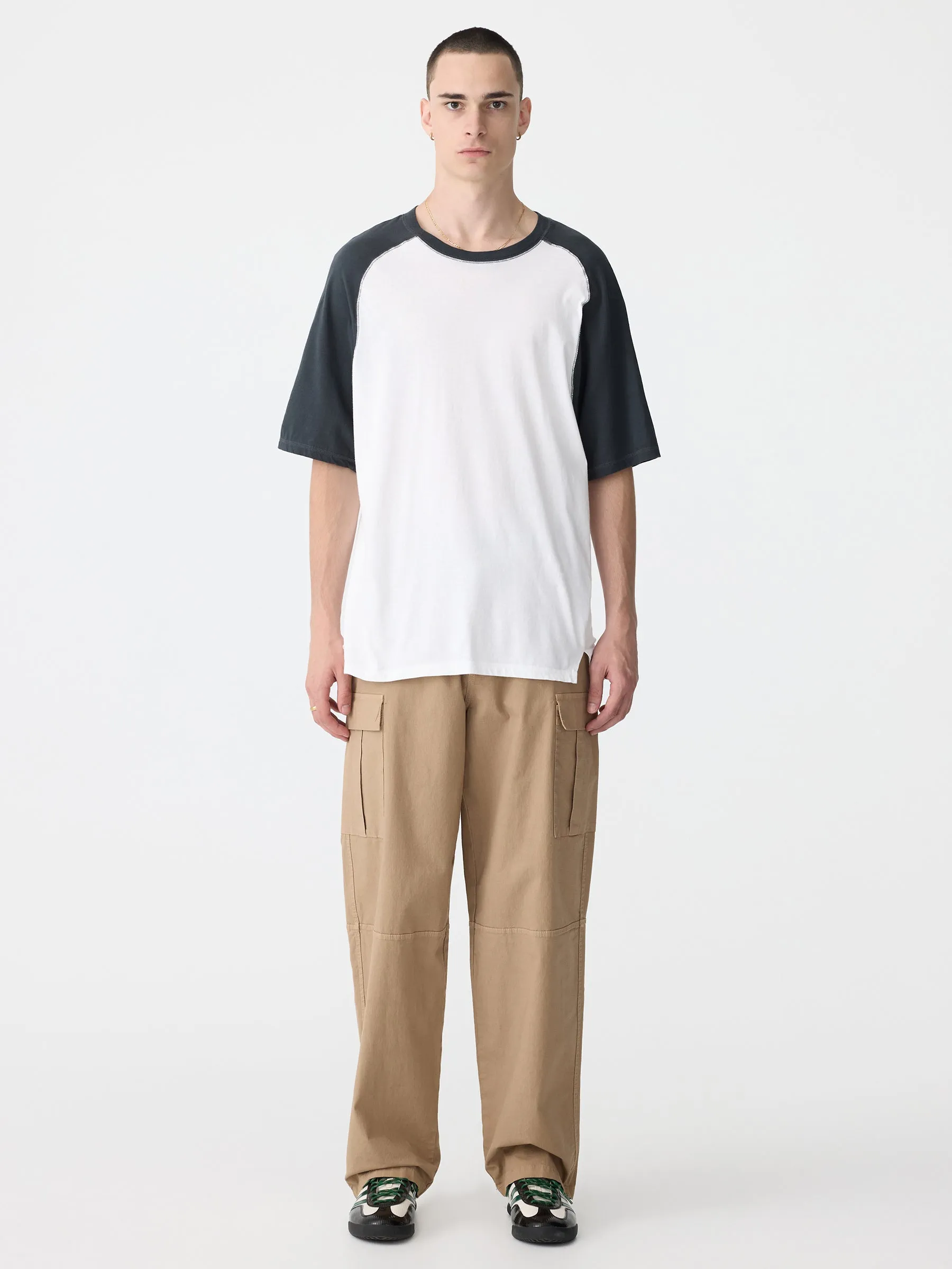 Slouch Fit Wavy T-Shirt sold by Bassike