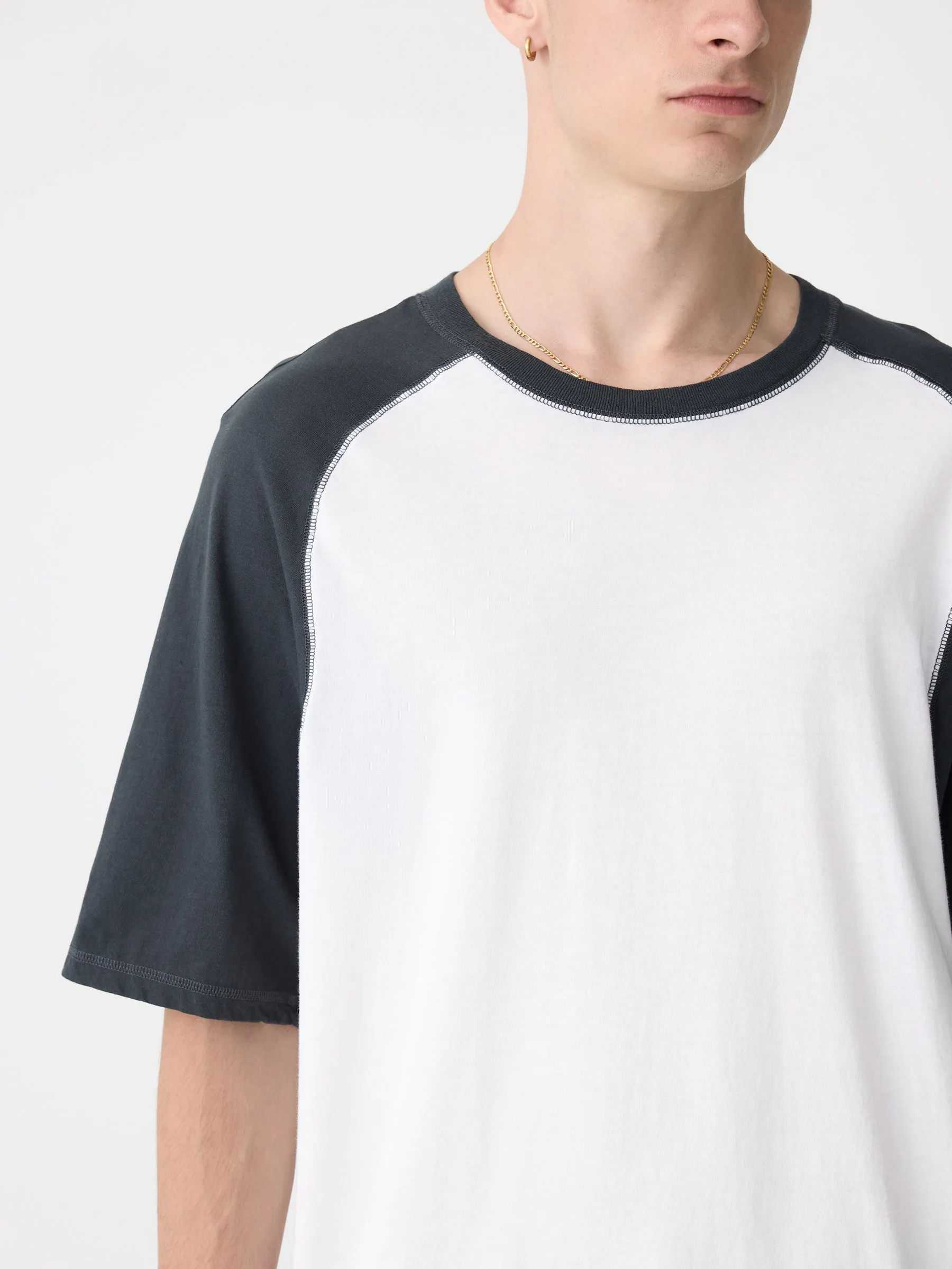 Slouch Fit Wavy T-Shirt sold by Bassike product image thumbnail 3