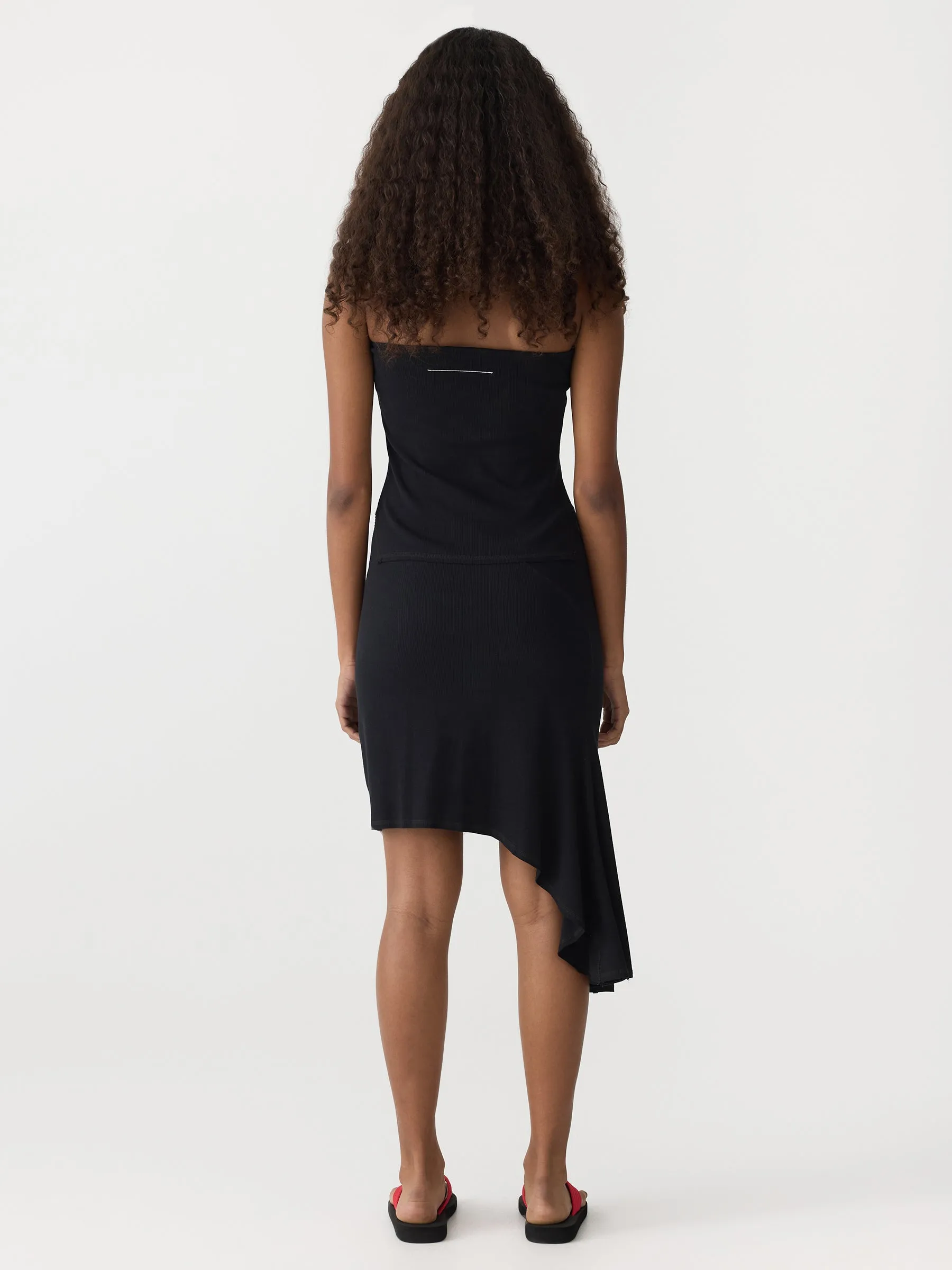 Asymmetric Coverstitch Skirt sold by Bassike product image thumbnail 5