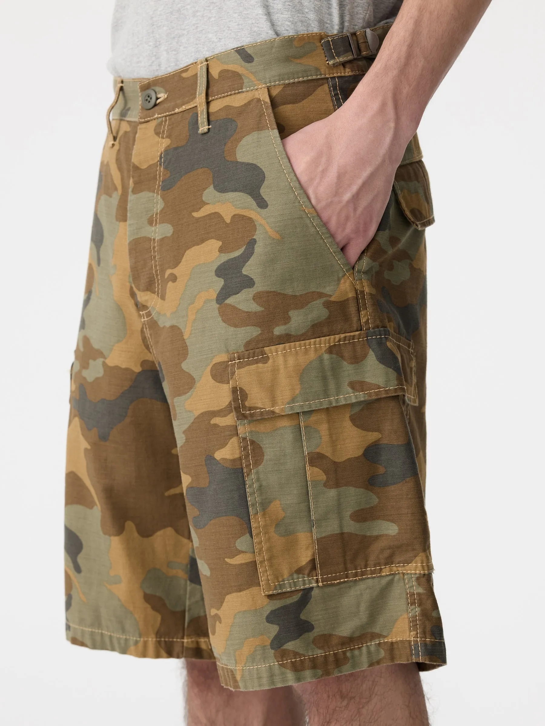 Camo Cargo Short sold by Bassike product image thumbnail 3