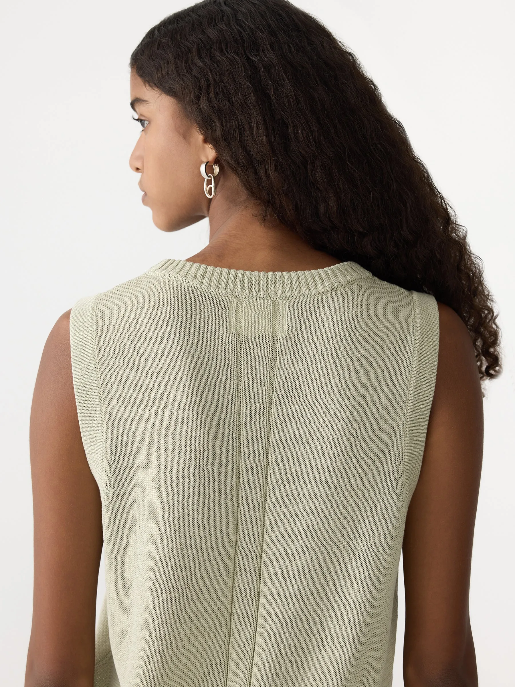 High Twist Cotton Knit Tank sold by Bassike product image thumbnail 4