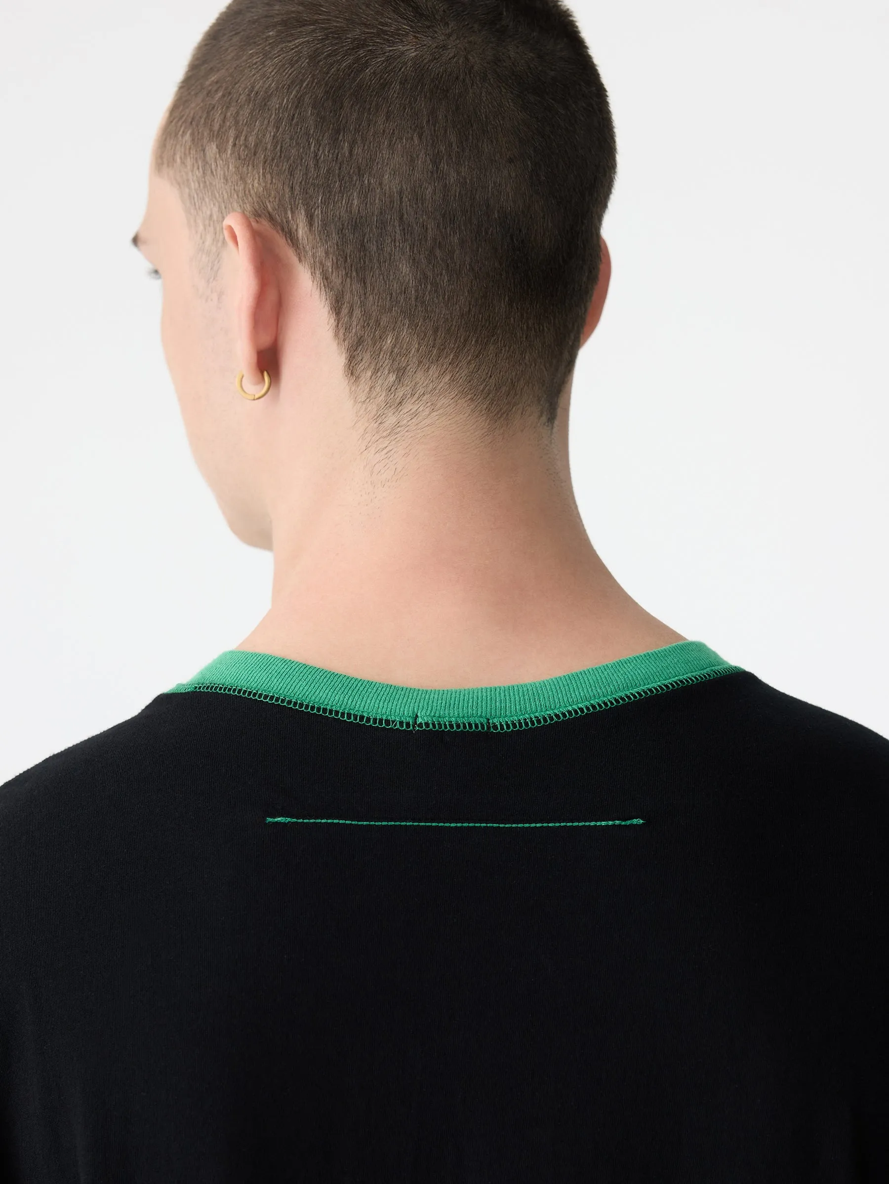 Contrast Slouch Fit T-Shirt sold by Bassike product image thumbnail 5