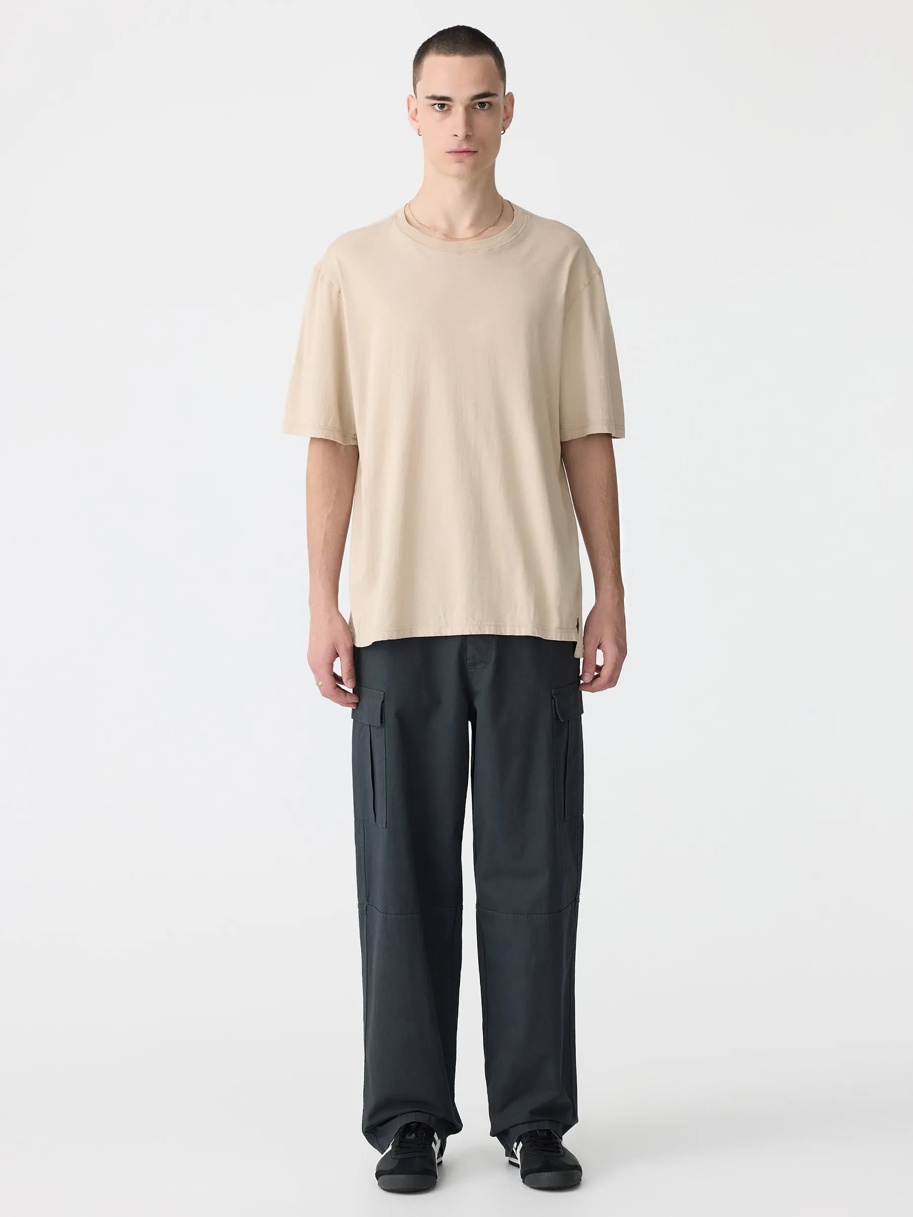 Tech Print Slouch Fit T-Shirt sold by Bassike