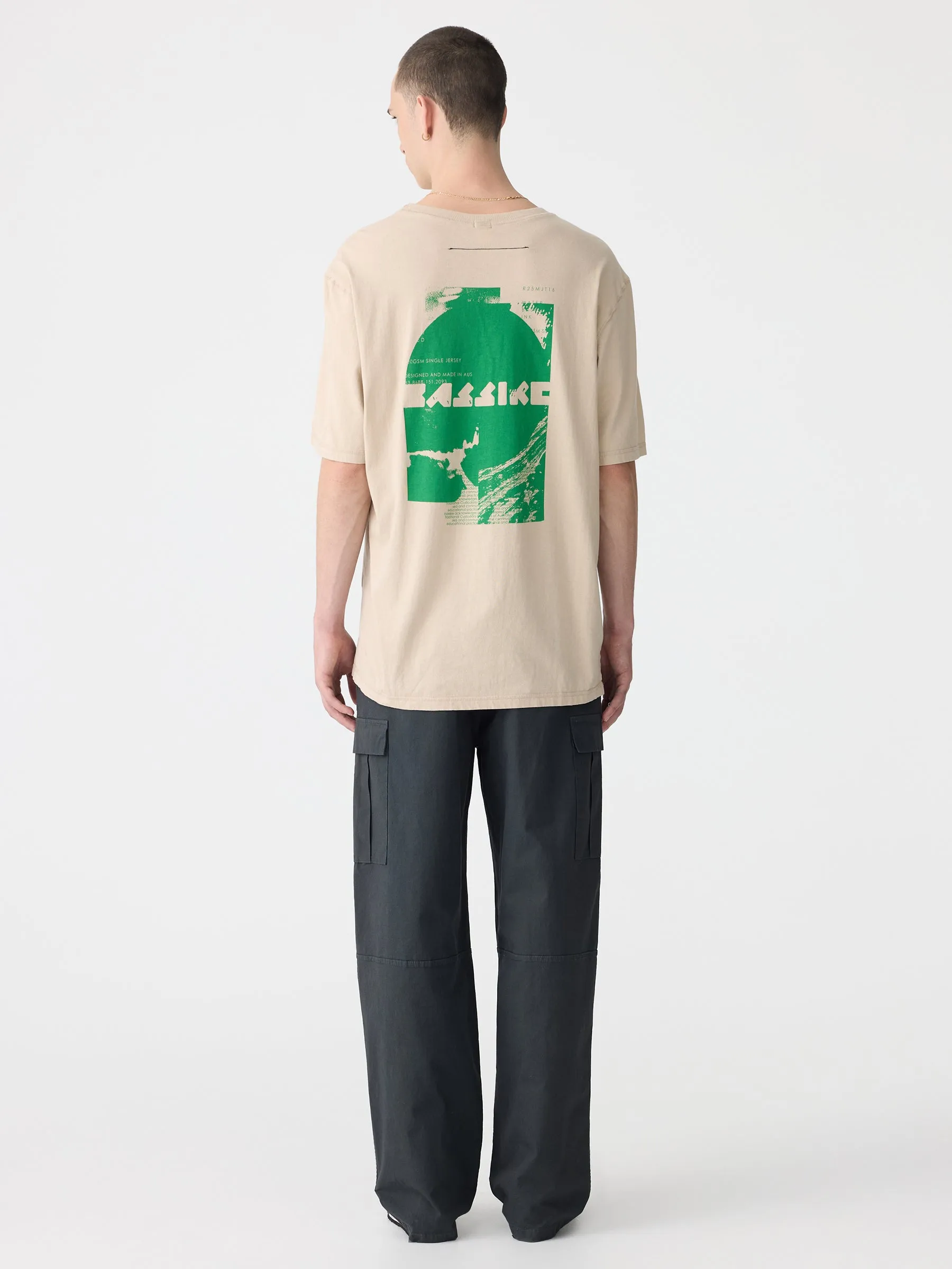 Tech Print Slouch Fit T-Shirt sold by Bassike product image thumbnail 2