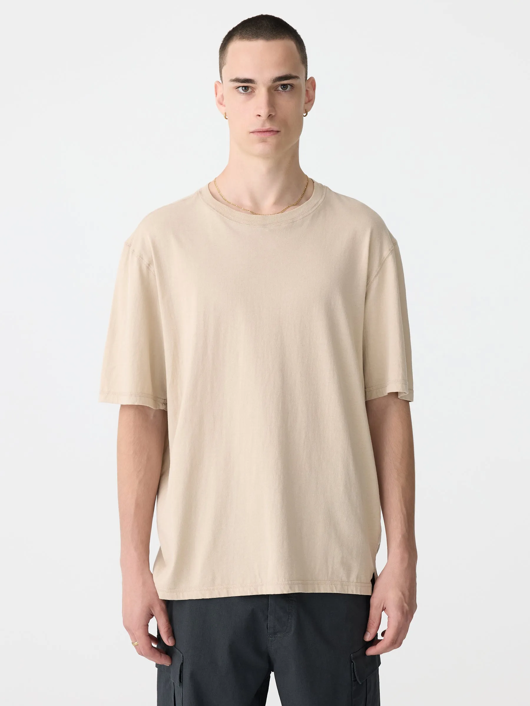 Tech Print Slouch Fit T-Shirt sold by Bassike product image thumbnail 3