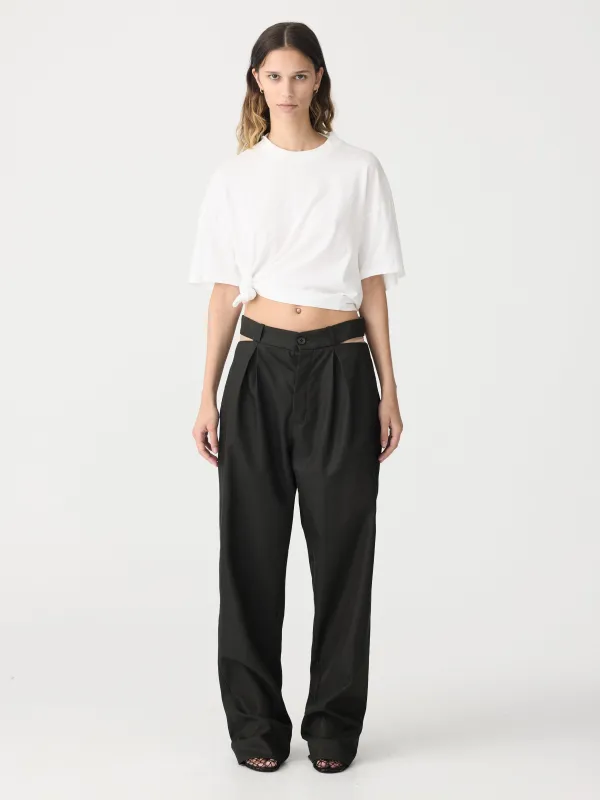 Gabardine Cut Out Pant made by Bassike