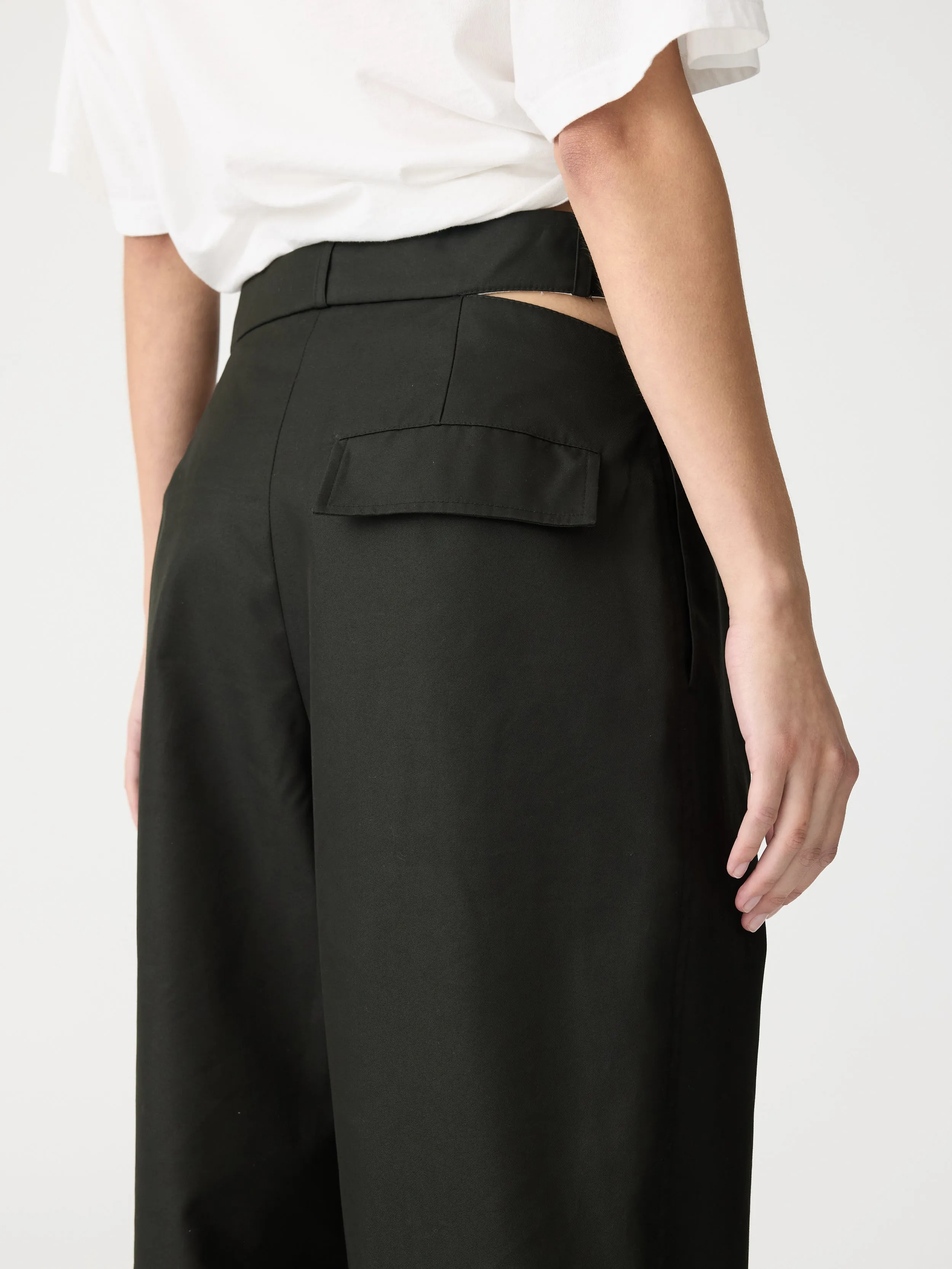 Gabardine Cut Out Pant sold by Bassike product image thumbnail 4
