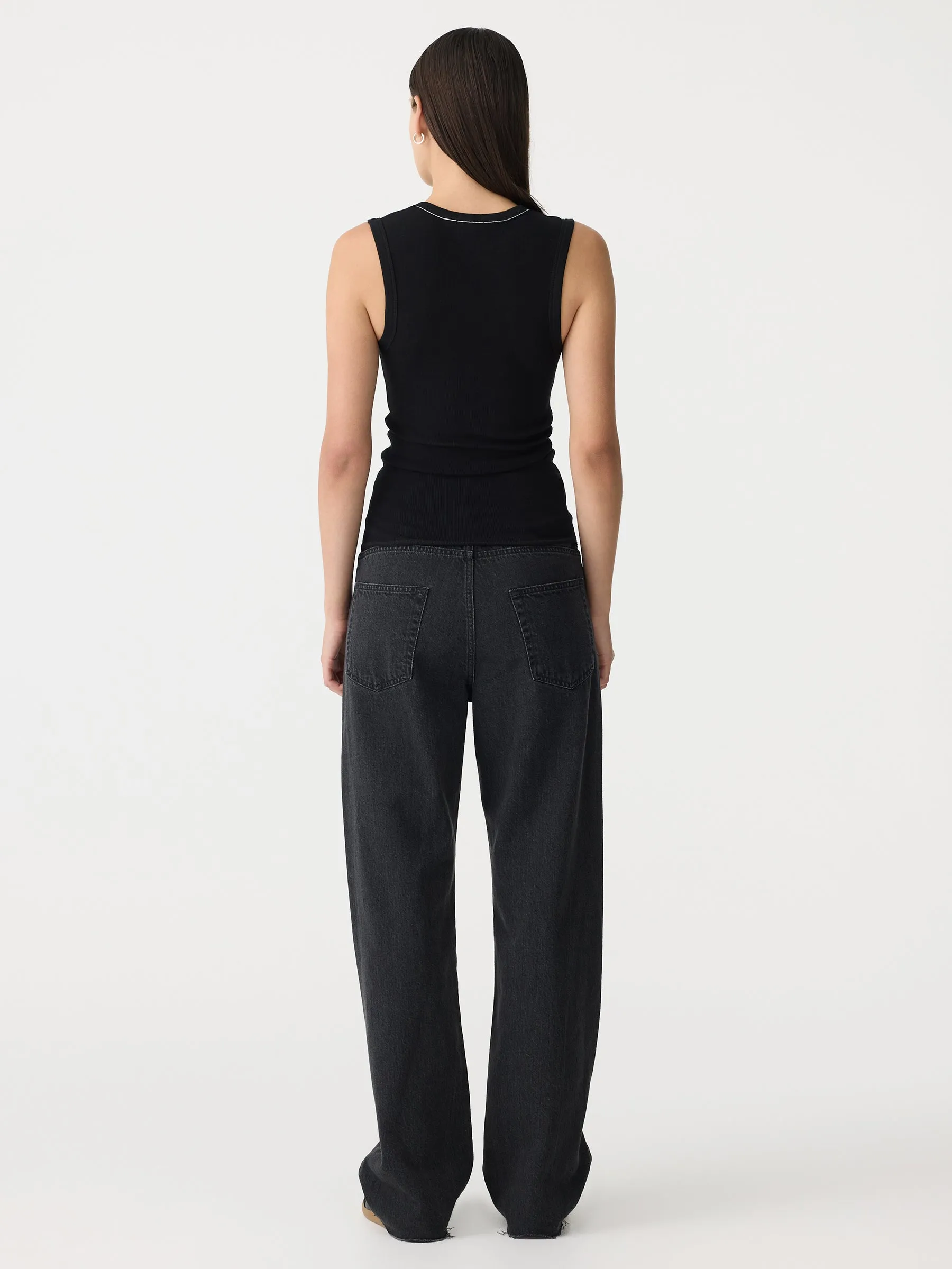 Low Scooped Rib Tank sold by Bassike product image thumbnail 5