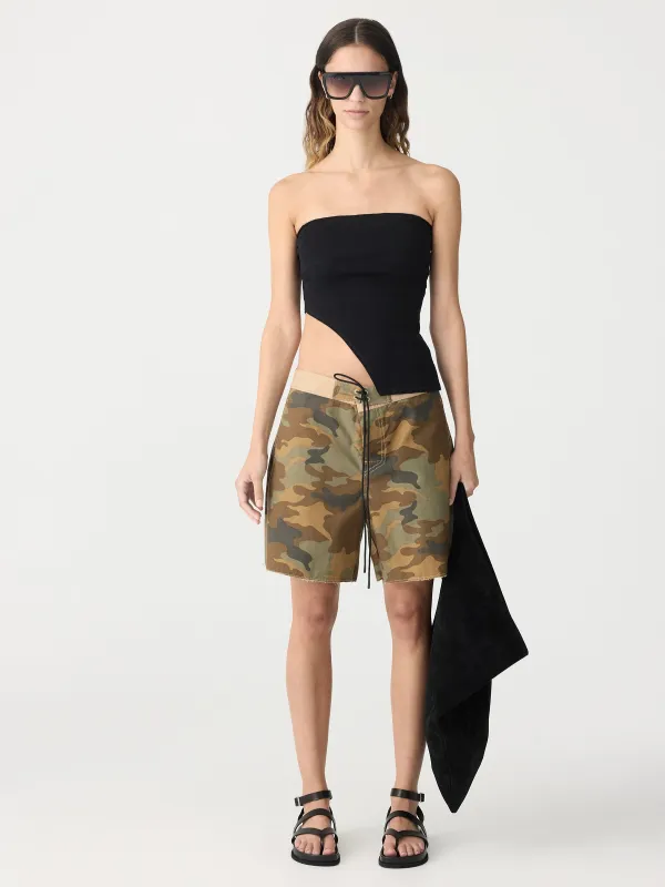 Camo Print Board Short sold by Bassike