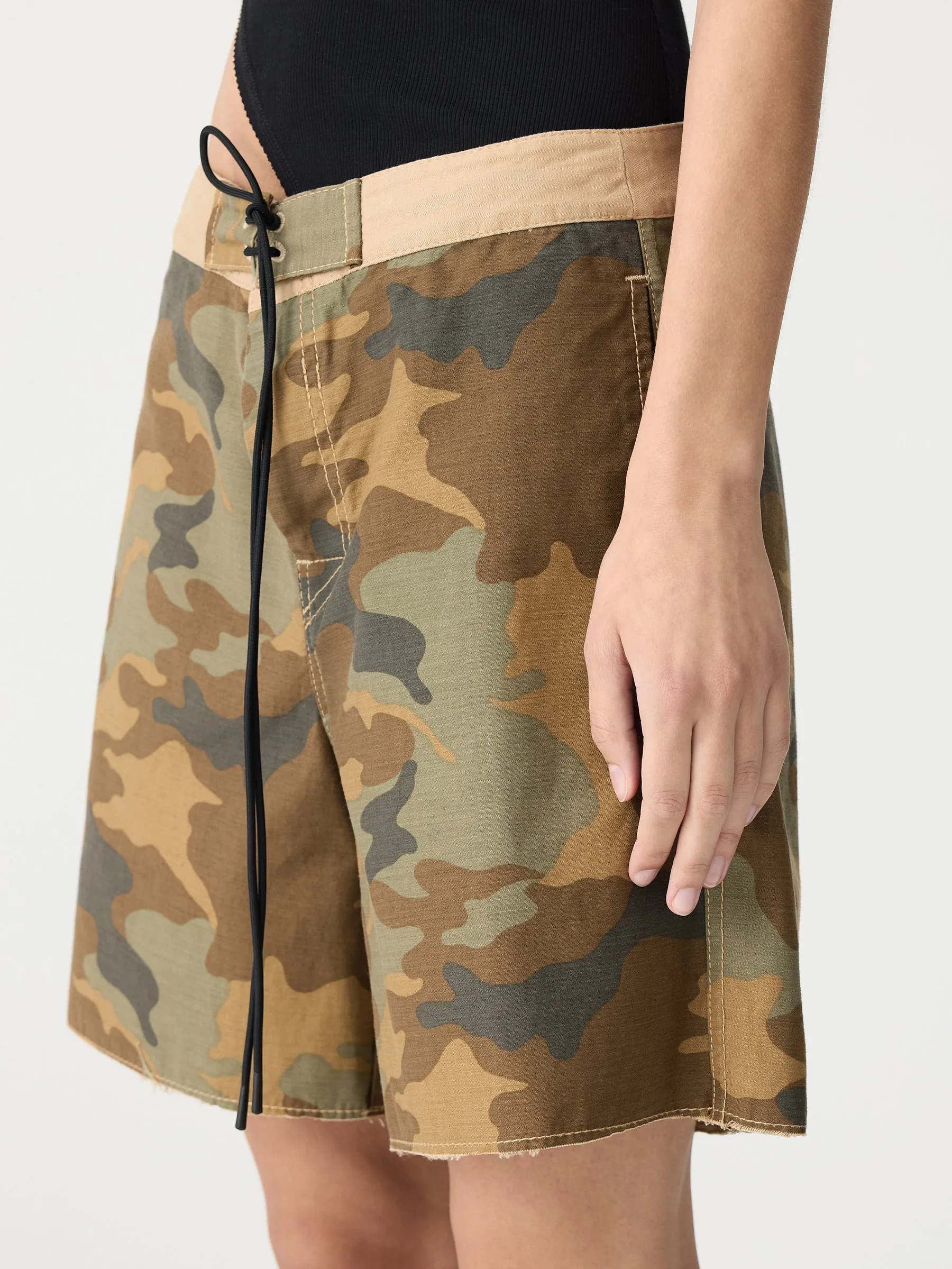 Camo Print Board Short sold by Bassike product image thumbnail 3