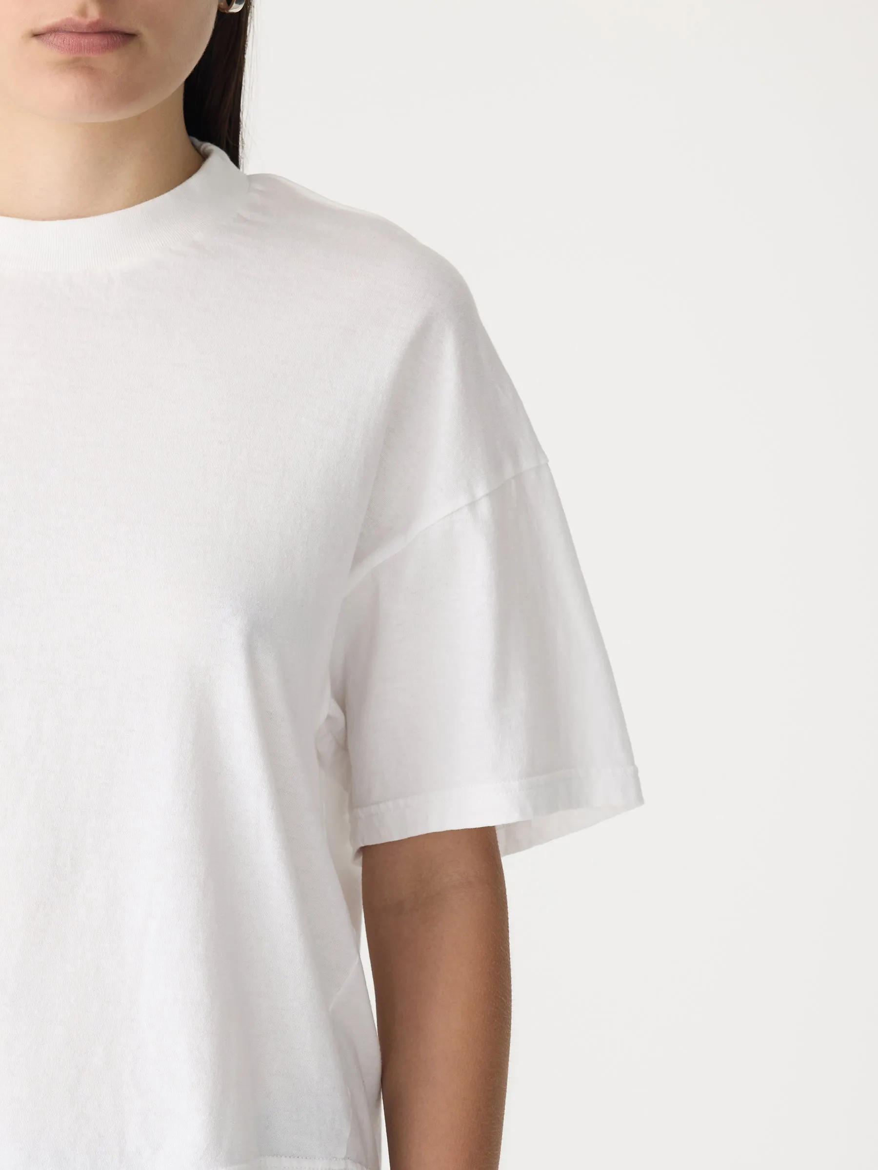 Floating Neck Boxy T-Shirt sold by Bassike product image thumbnail 5