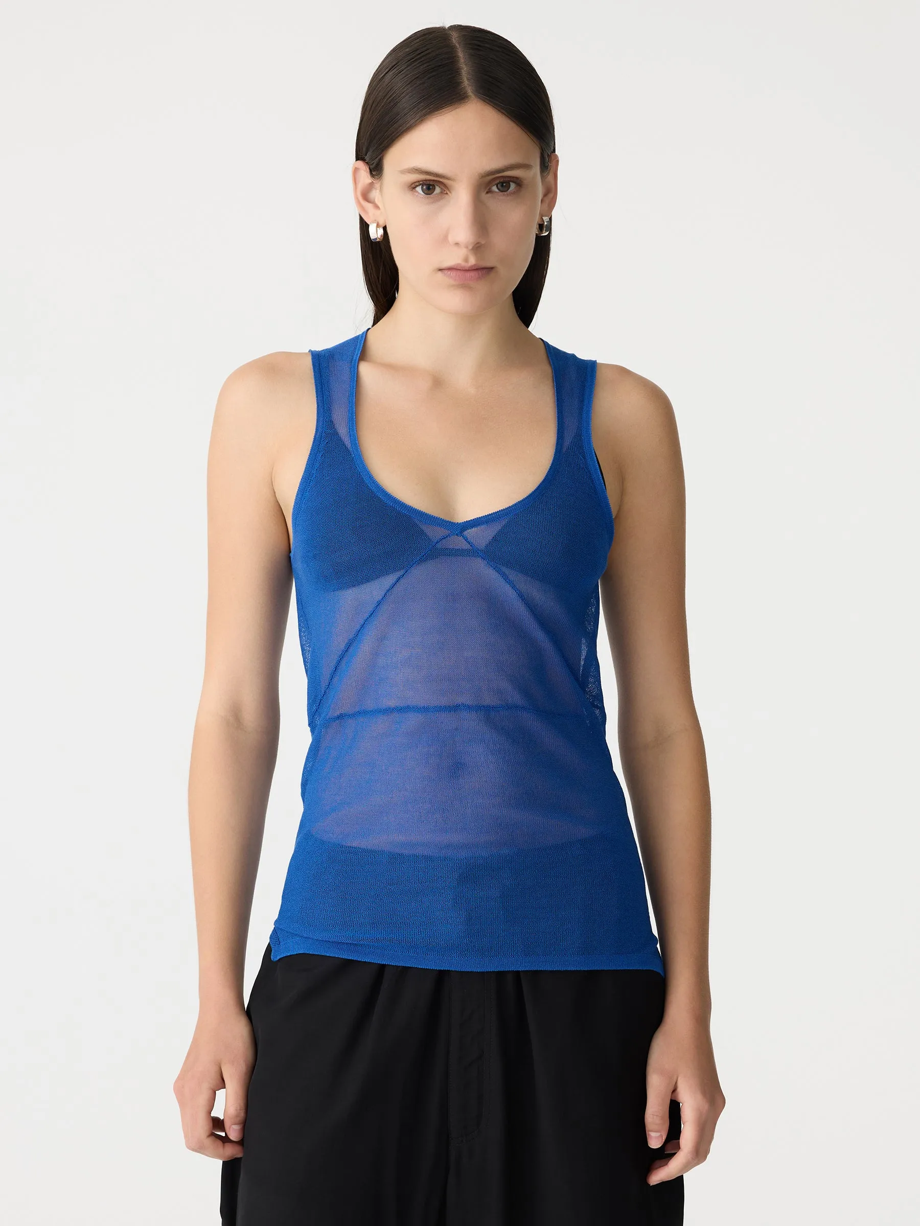 Fine Seam Detail Tank Knit sold by Bassike product image thumbnail 2