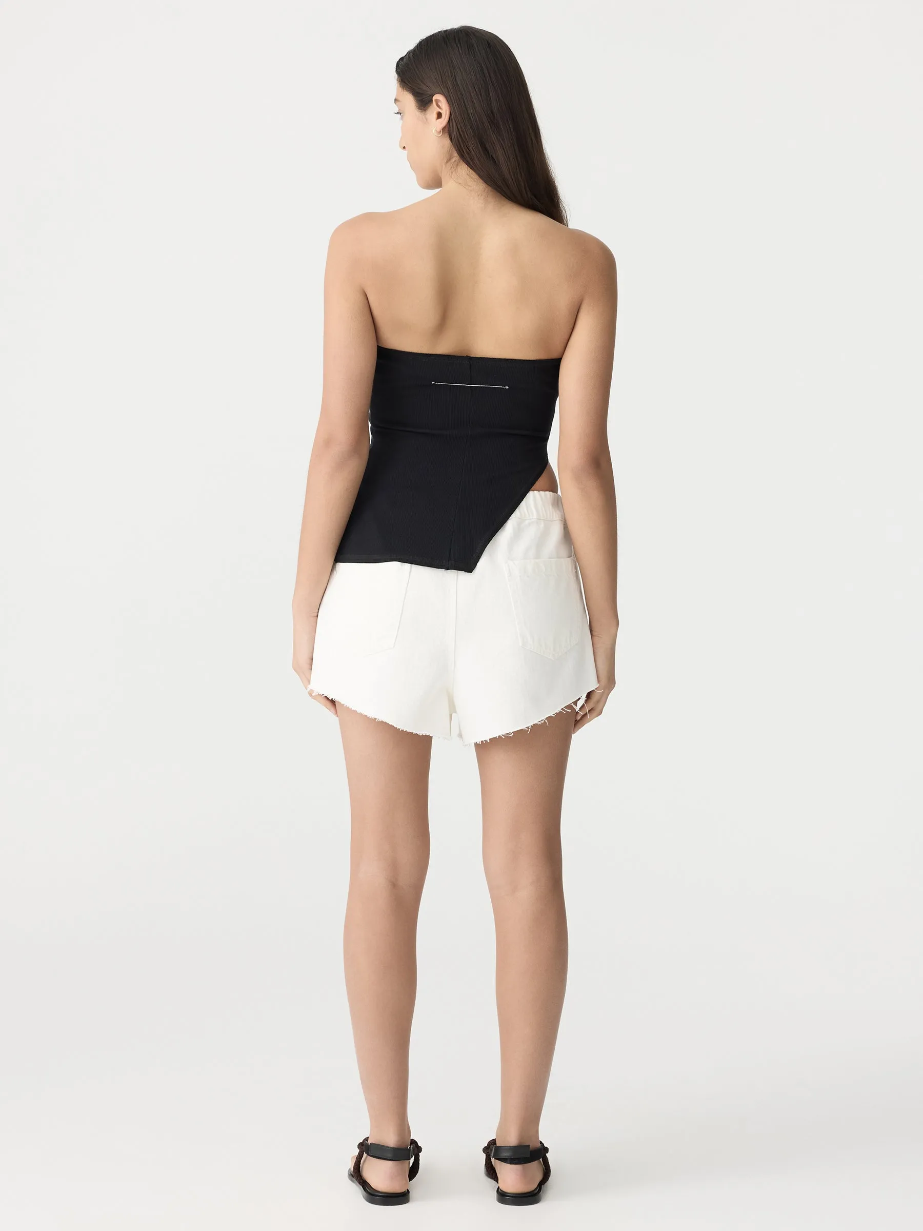 Denim Pull On Mini Short sold by Bassike product image thumbnail 5