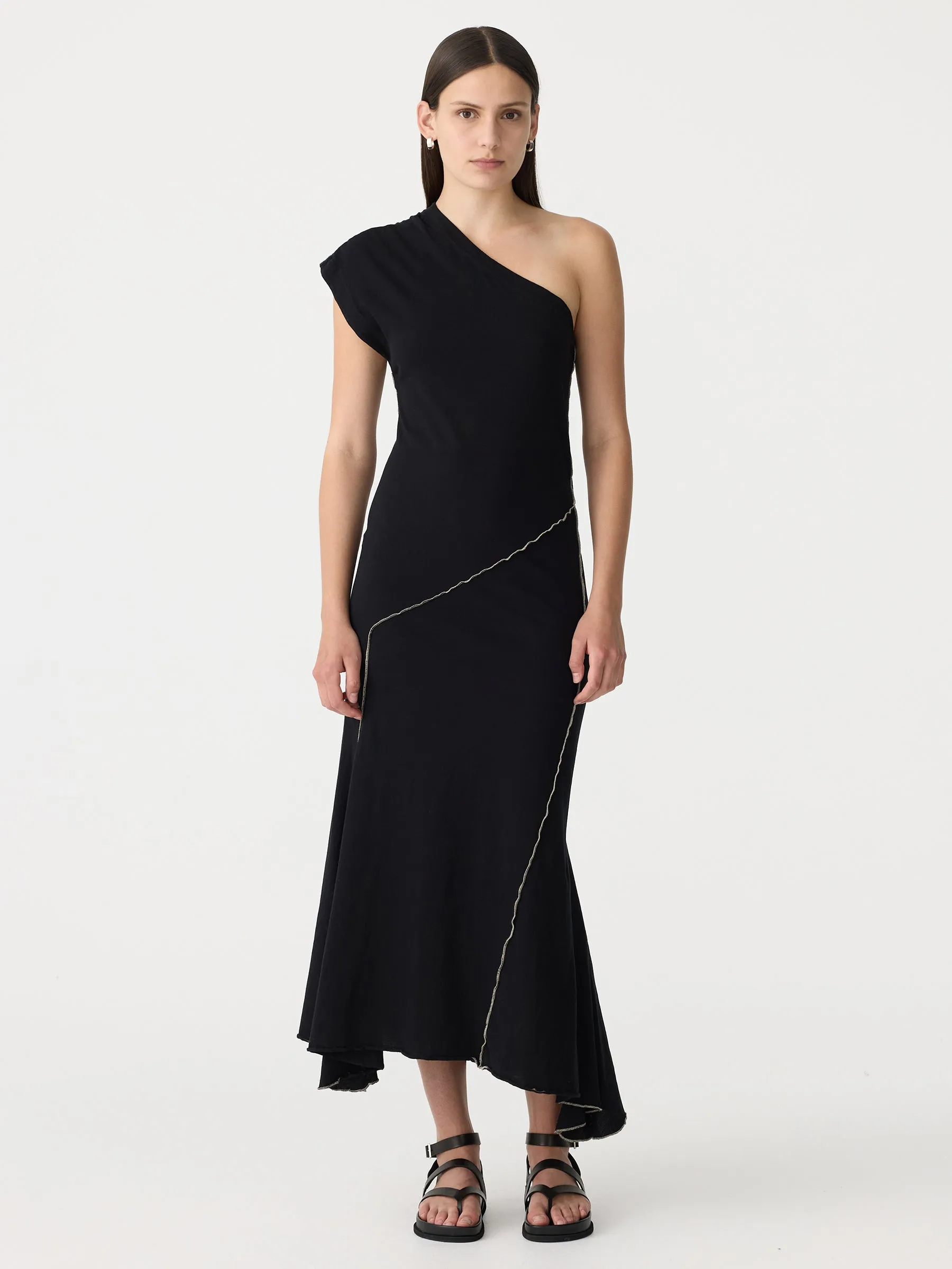 Asymmetric One Shoulder Dress sold by Bassike