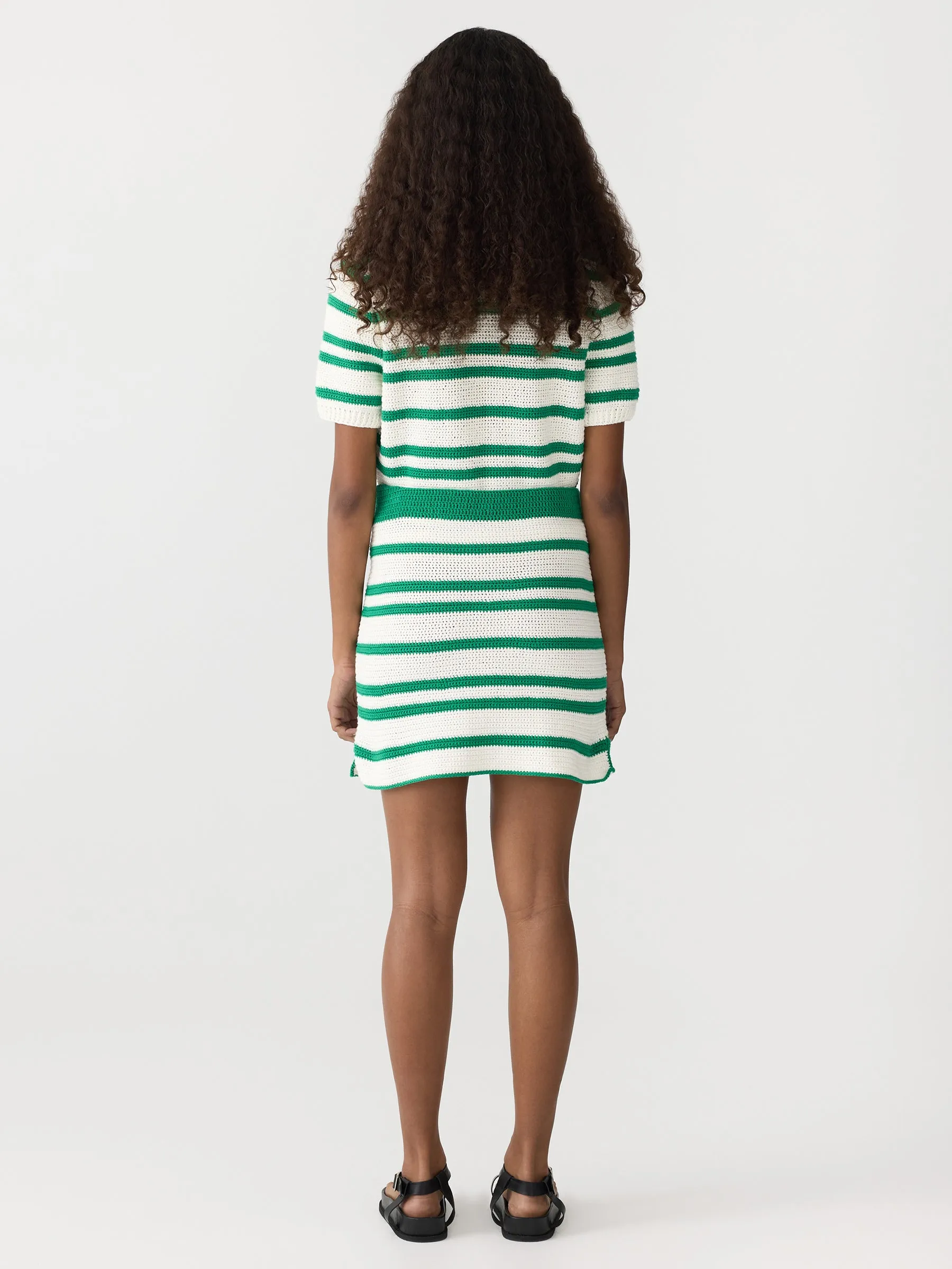 Crochet Stripe Knit Skirt sold by Bassike product image thumbnail 5