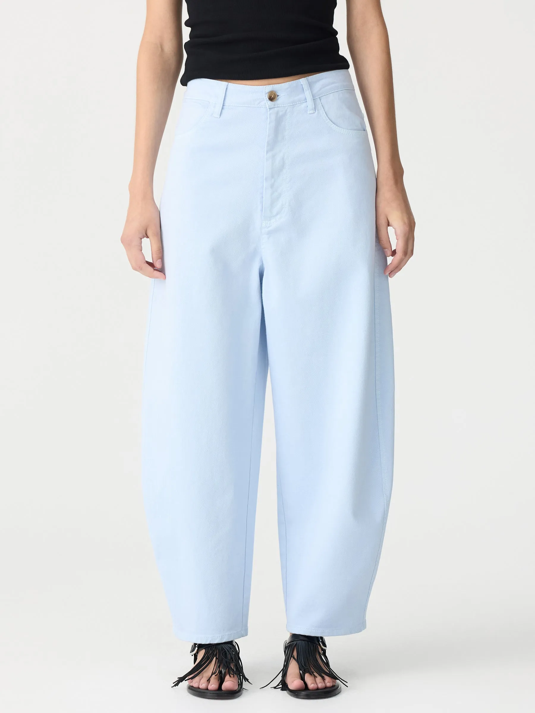 Cotton Twill Barrel Leg Pant sold by Bassike product image thumbnail 2