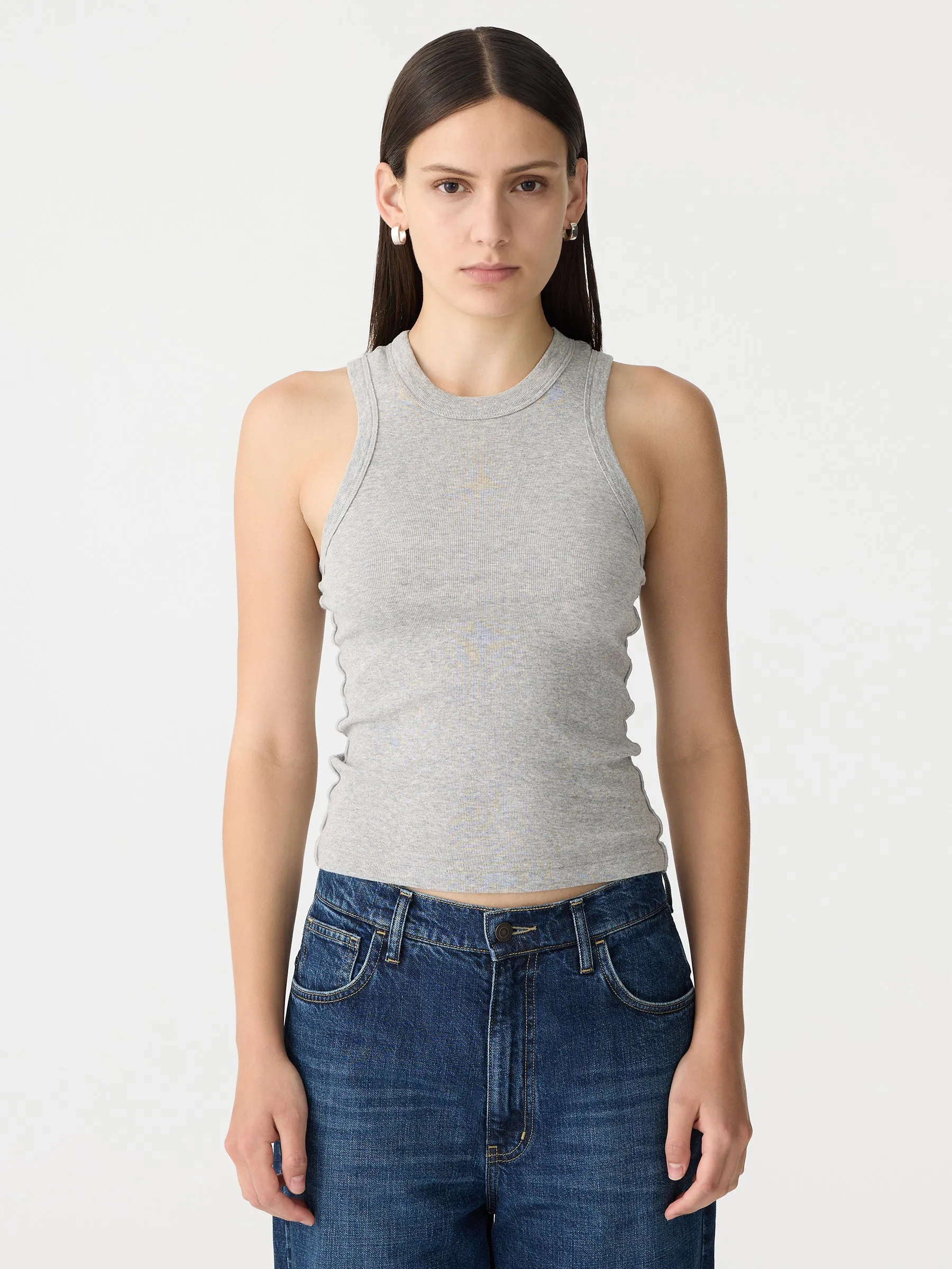 Seam Detail Tank sold by Bassike product image thumbnail 2