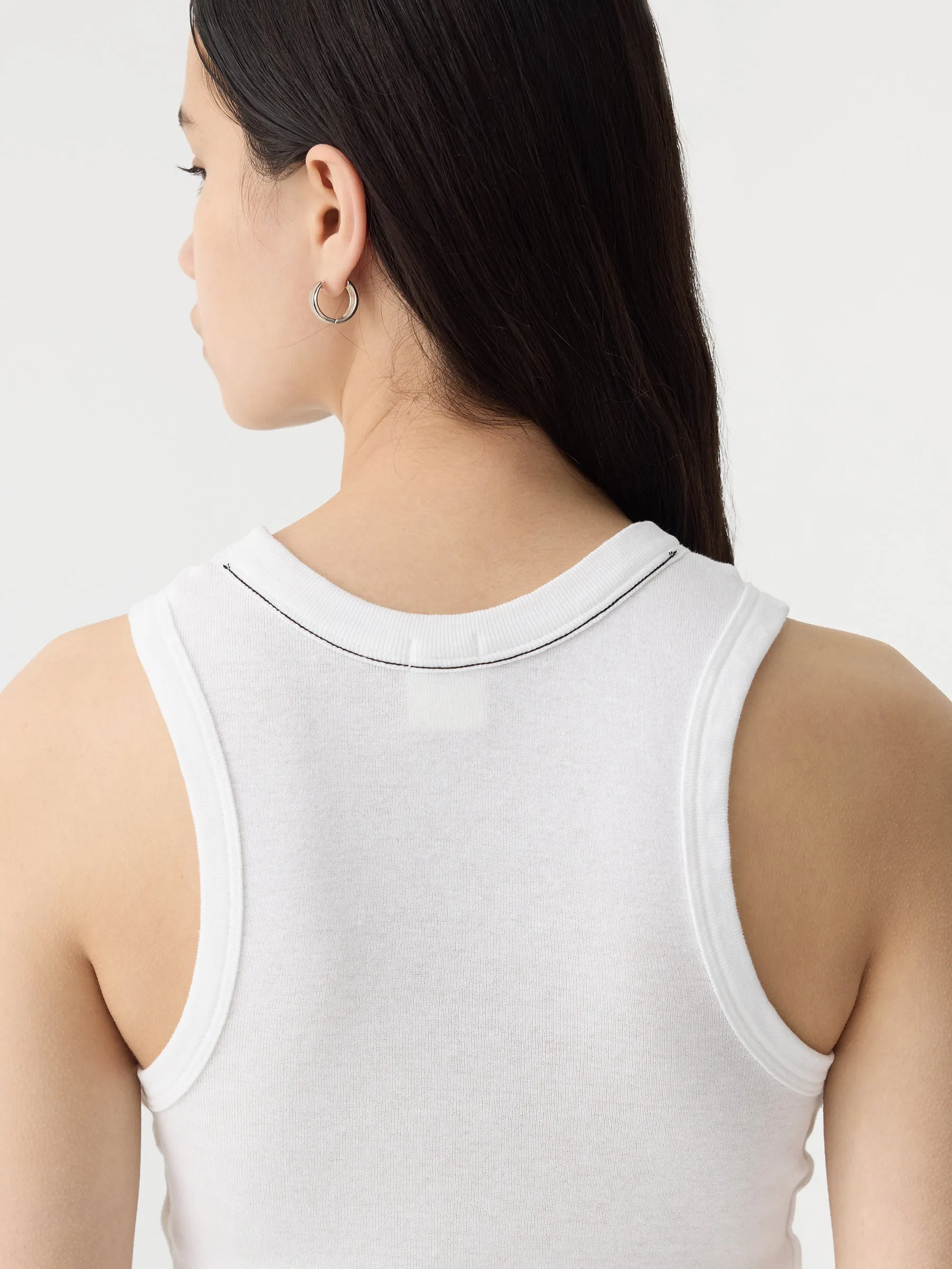 Seam Detail Tank sold by Bassike product image thumbnail 5