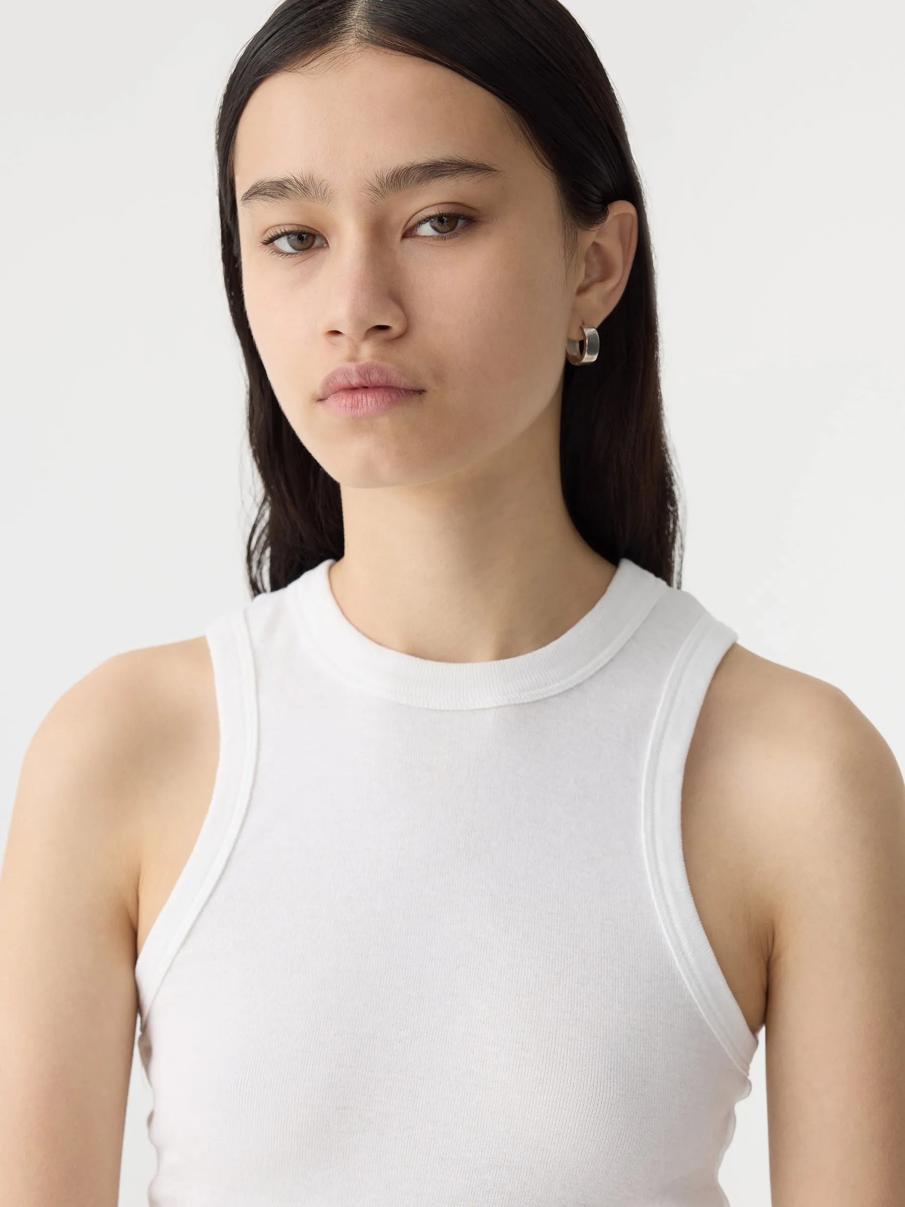 Seam Detail Tank sold by Bassike product image thumbnail 3