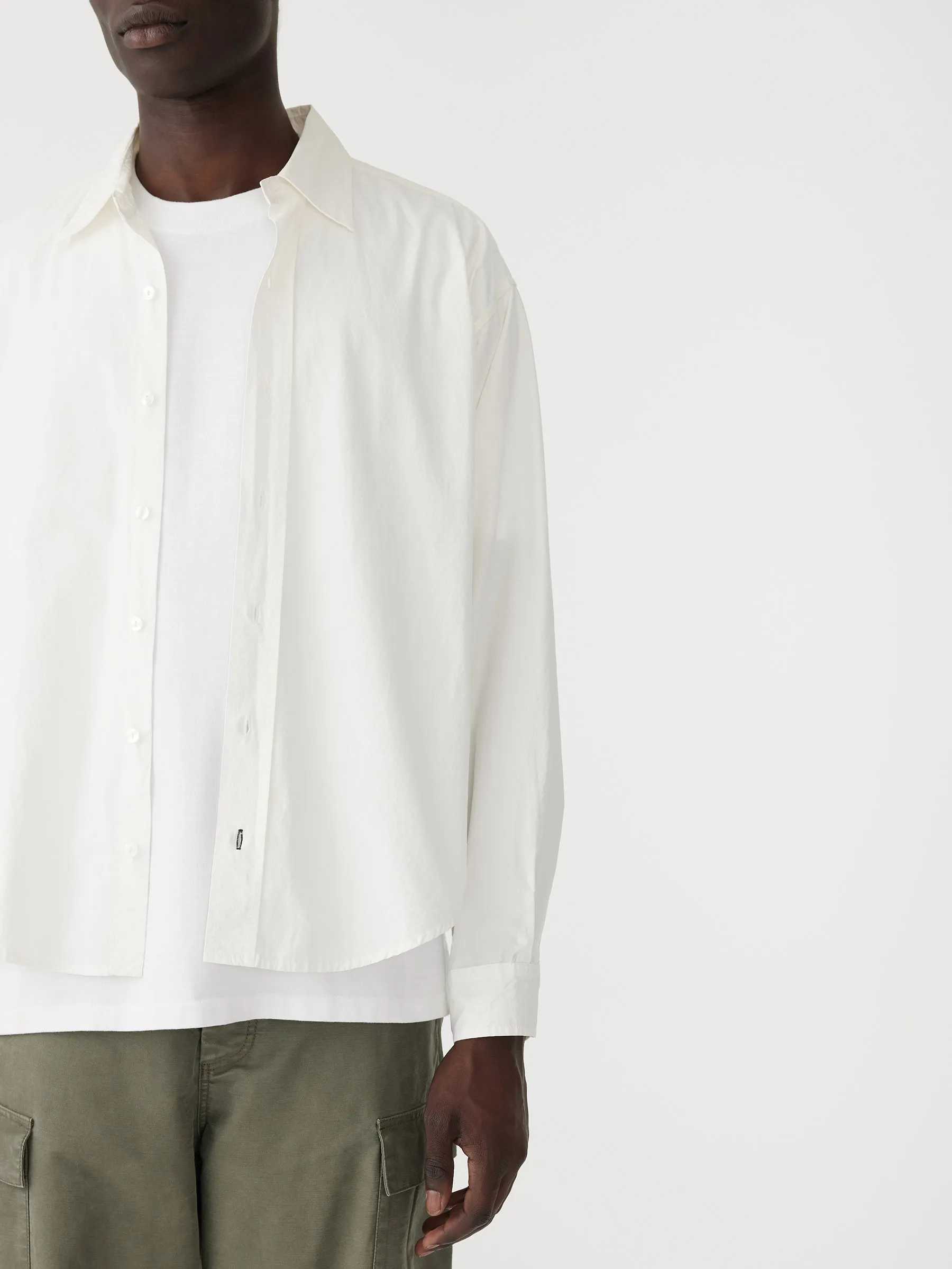 Crushed Cotton Boxy Shirt sold by Bassike product image thumbnail 3