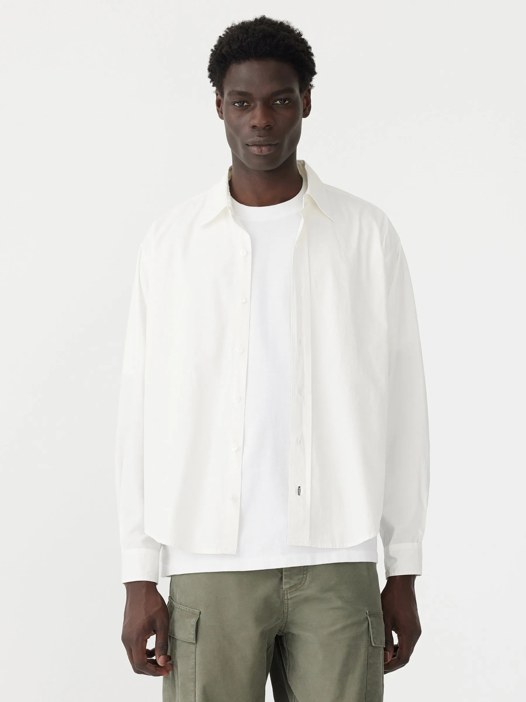 Crushed Cotton Boxy Shirt sold by Bassike product image thumbnail 2