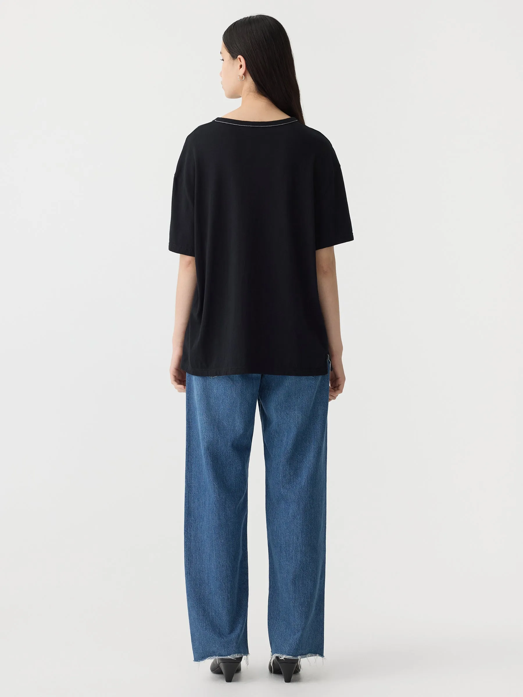 Boyfriend Heritage Short Sleeve T-Shirt sold by Bassike product image thumbnail 5