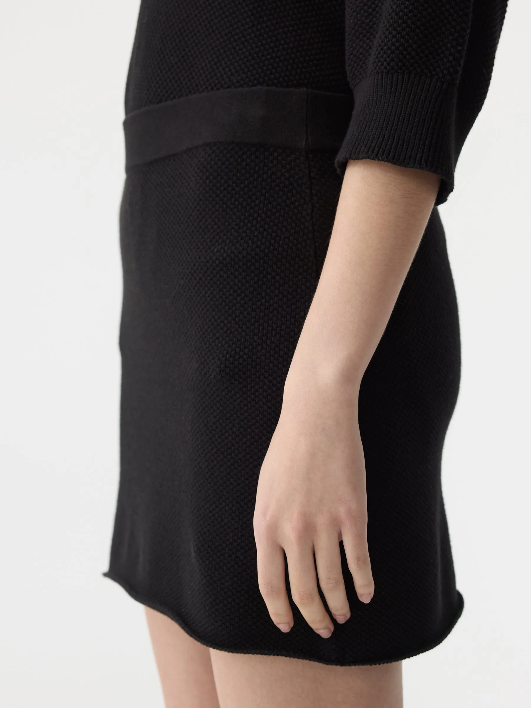 Combed Cotton Pique Knit Skirt sold by Bassike product image thumbnail 3