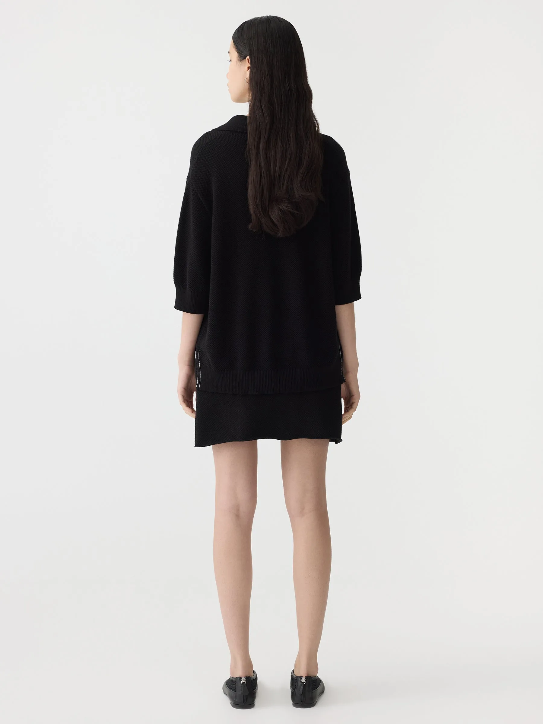 Combed Cotton Pique Knit Skirt sold by Bassike product image thumbnail 4