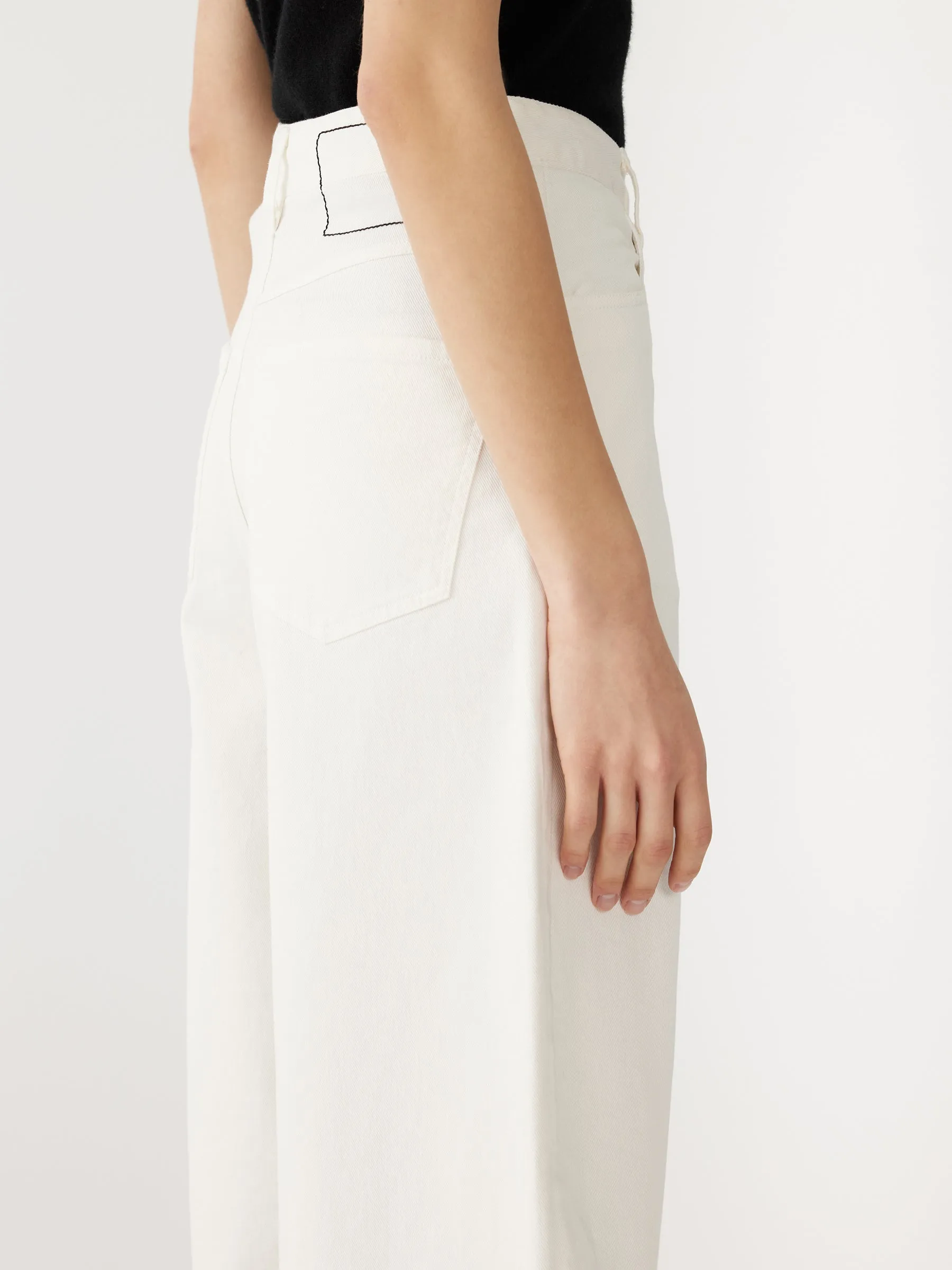 Cotton Twill Barrel Leg Pant sold by Bassike product image thumbnail 4