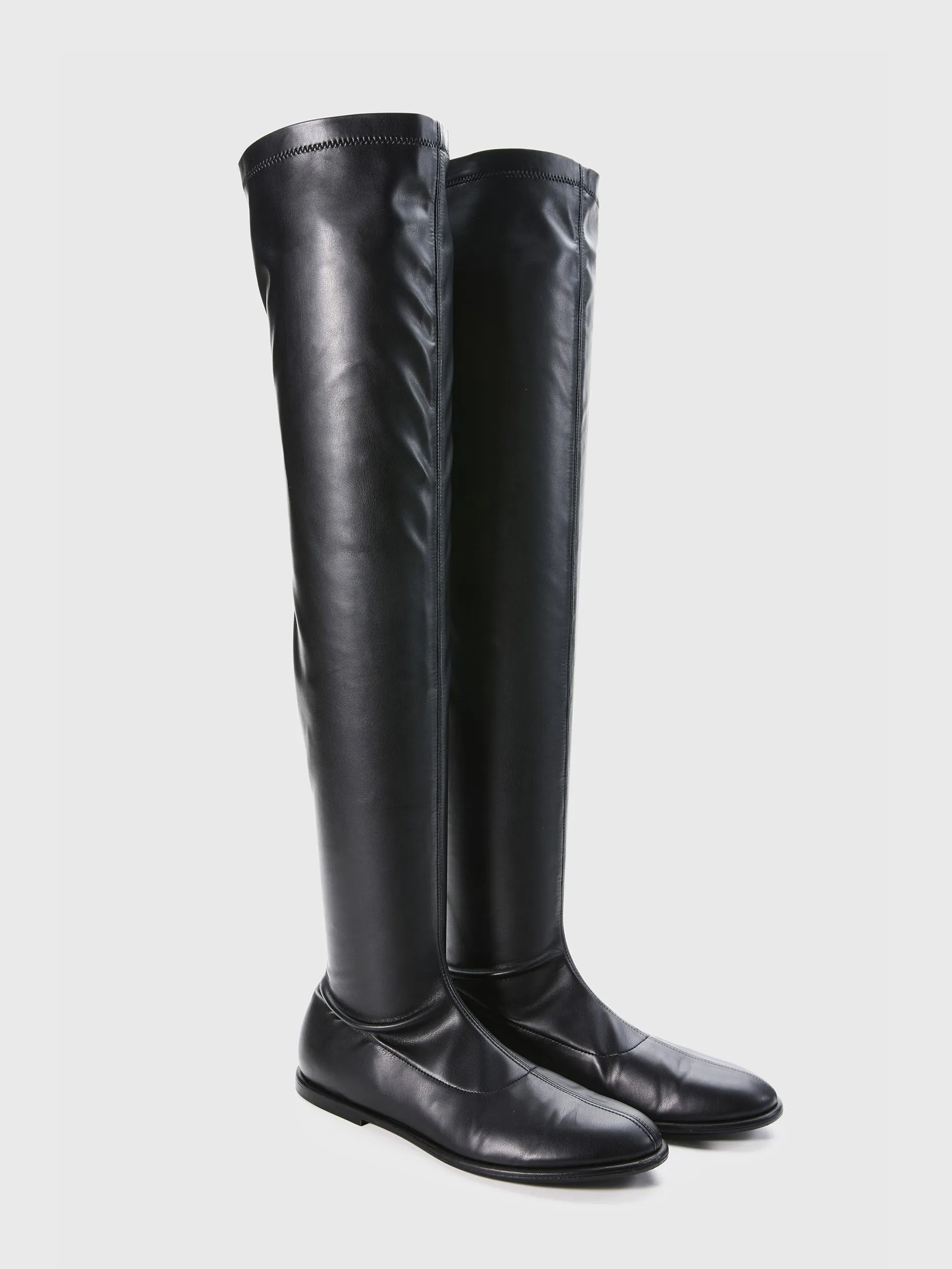 Over The Knee Stretch Boot sold by Bassike